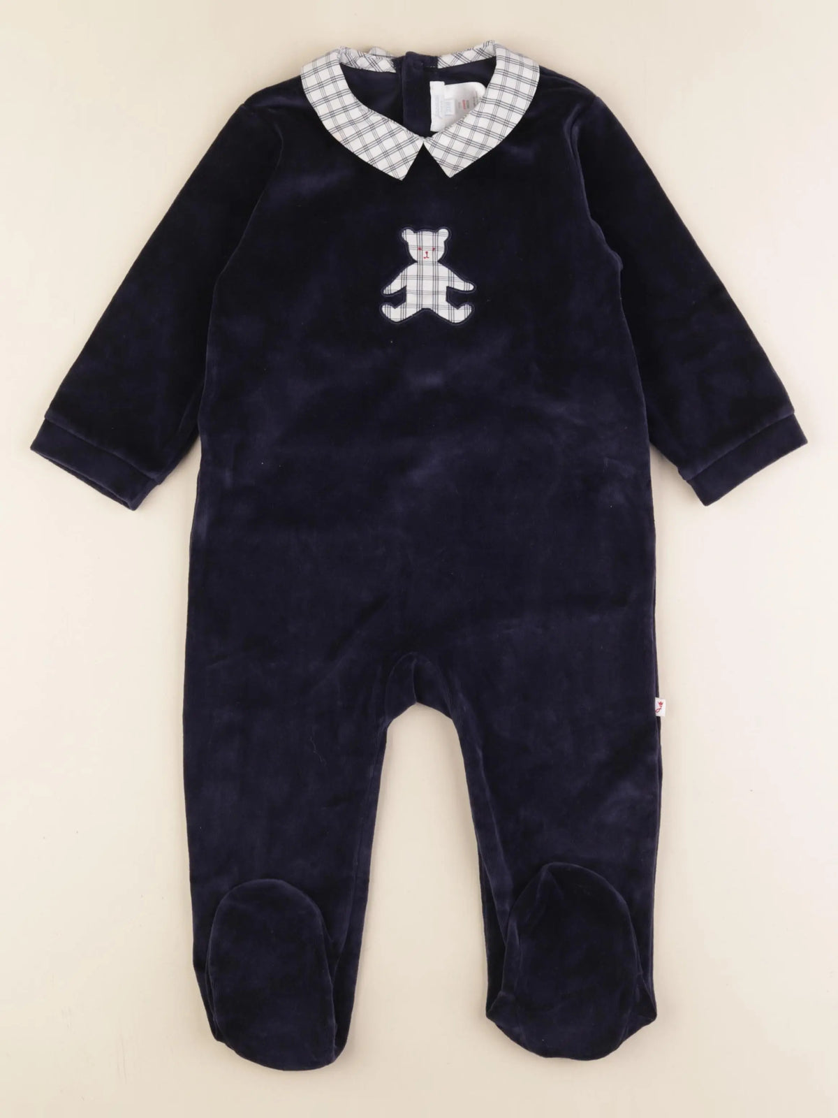 Jacadi - pyjama velours bleu - 24 mois