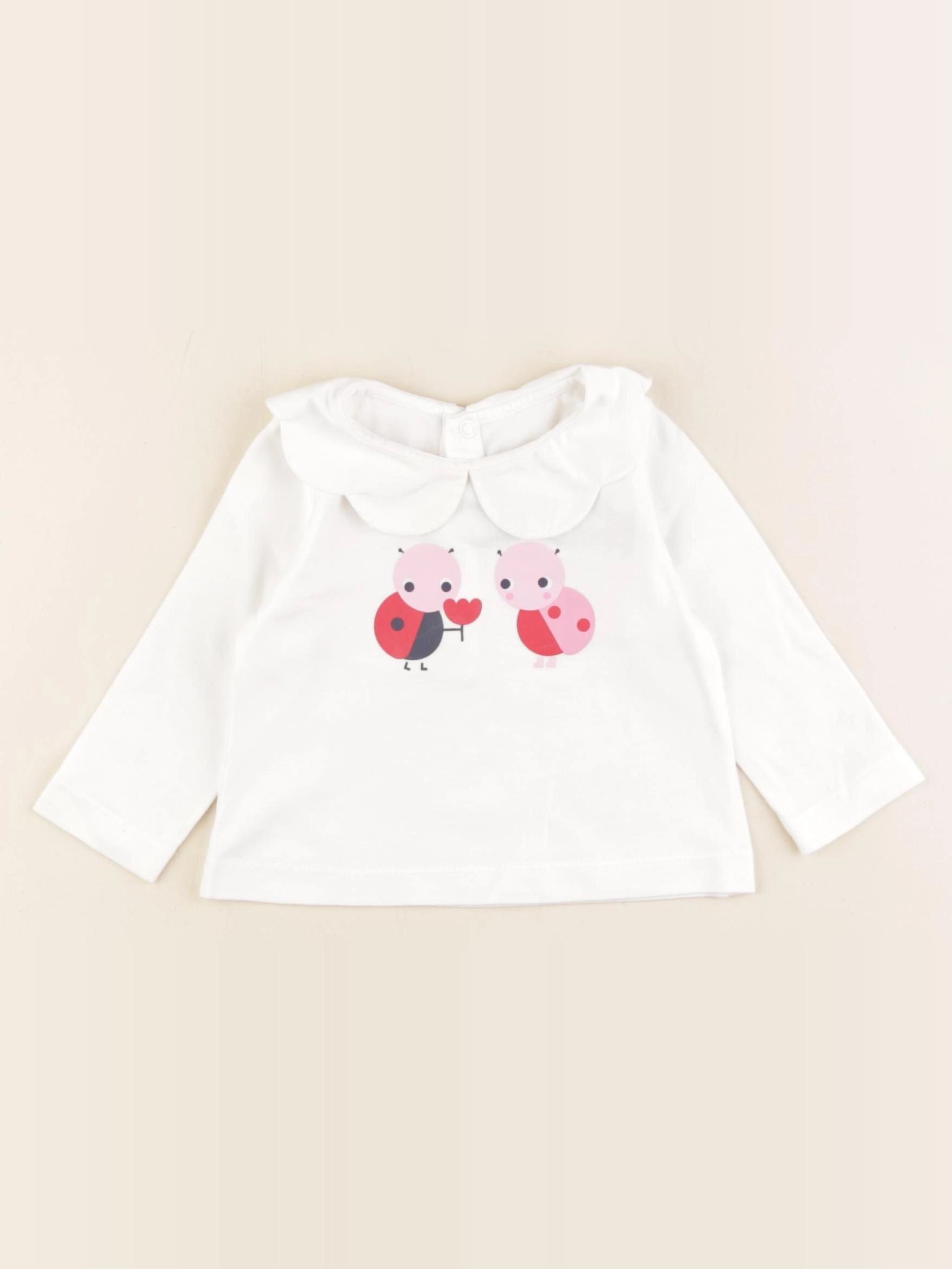 Jacadi - tee-shirt blanc - 6 mois