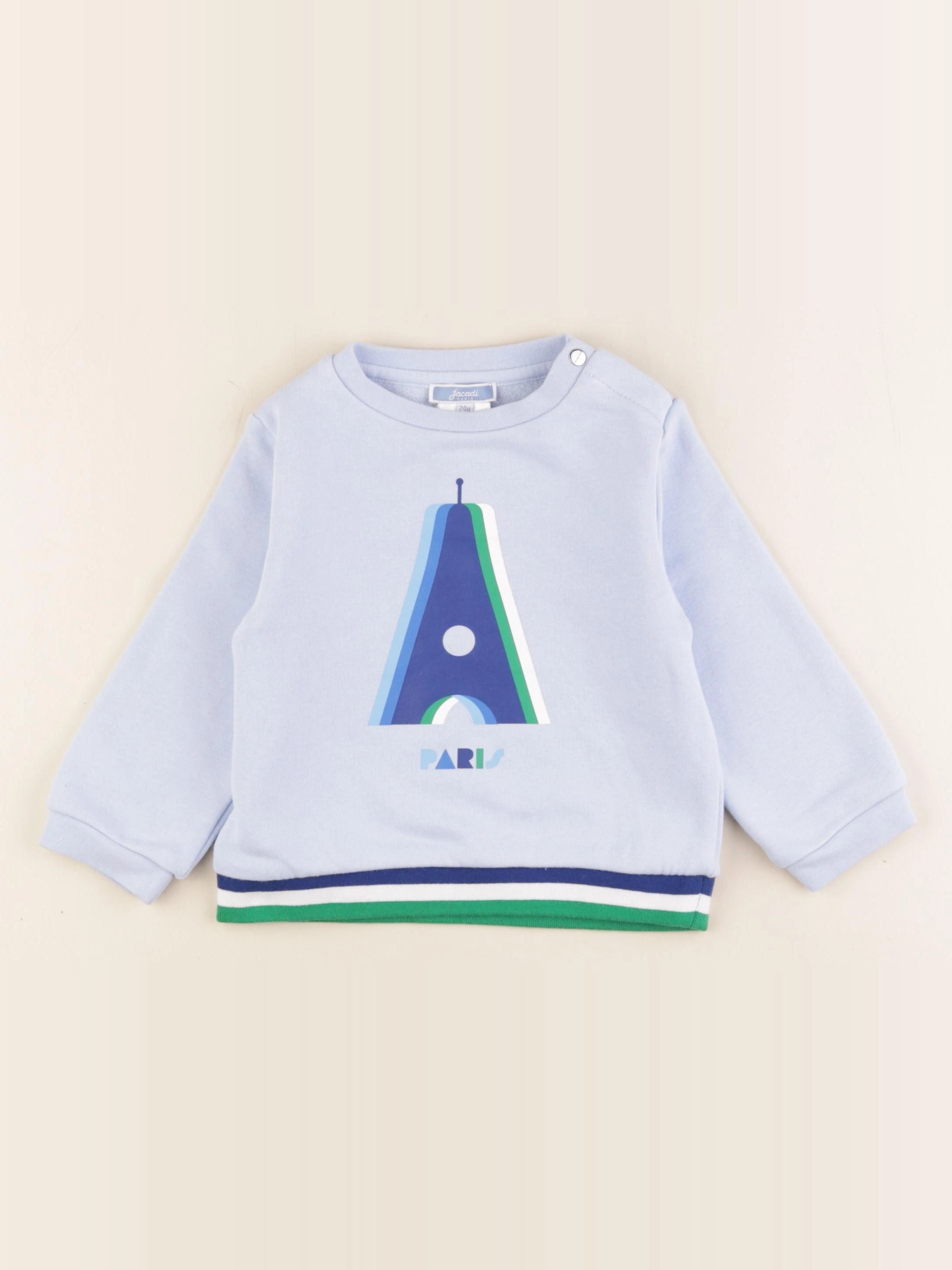 Jacadi - sweat bleu - 24 mois