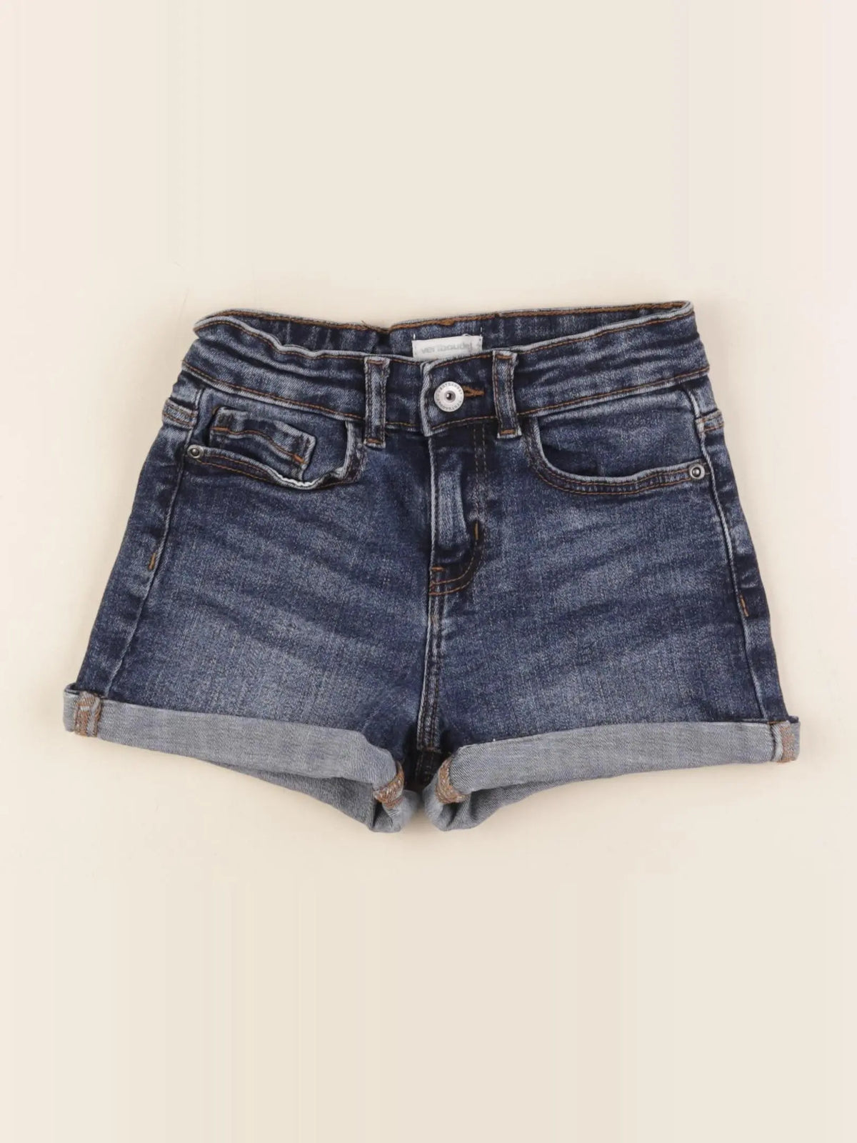 Vertbaudet - short bleu - 7 ans