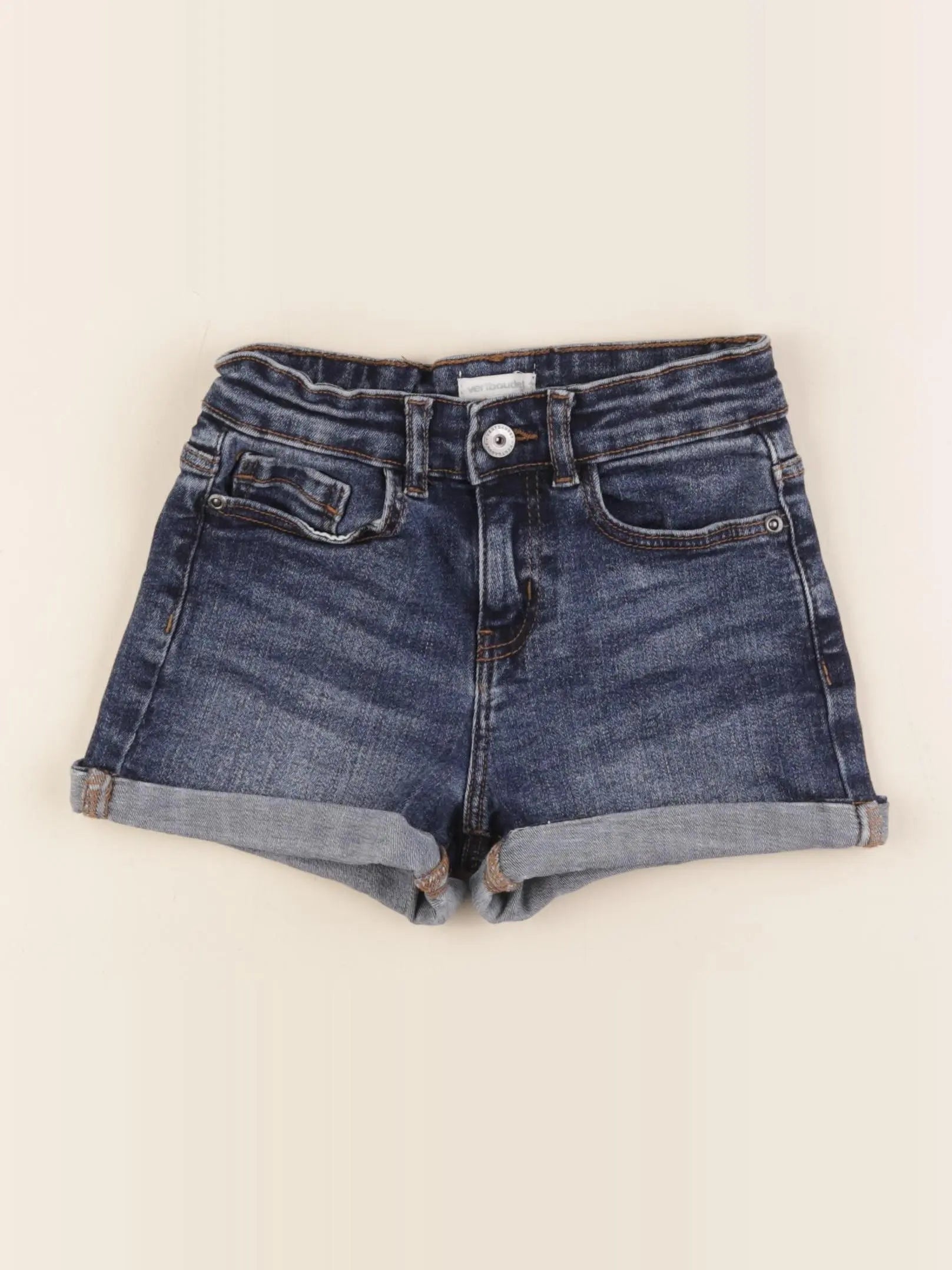 Vertbaudet - short bleu - 7 ans