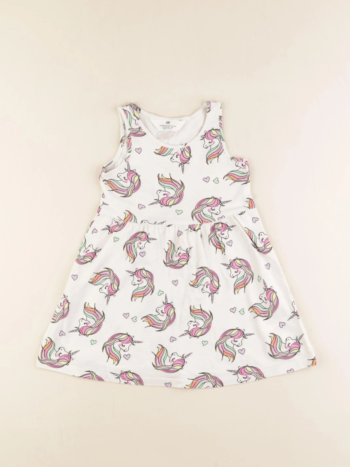 H&M - robe blanc - 2/4 ans