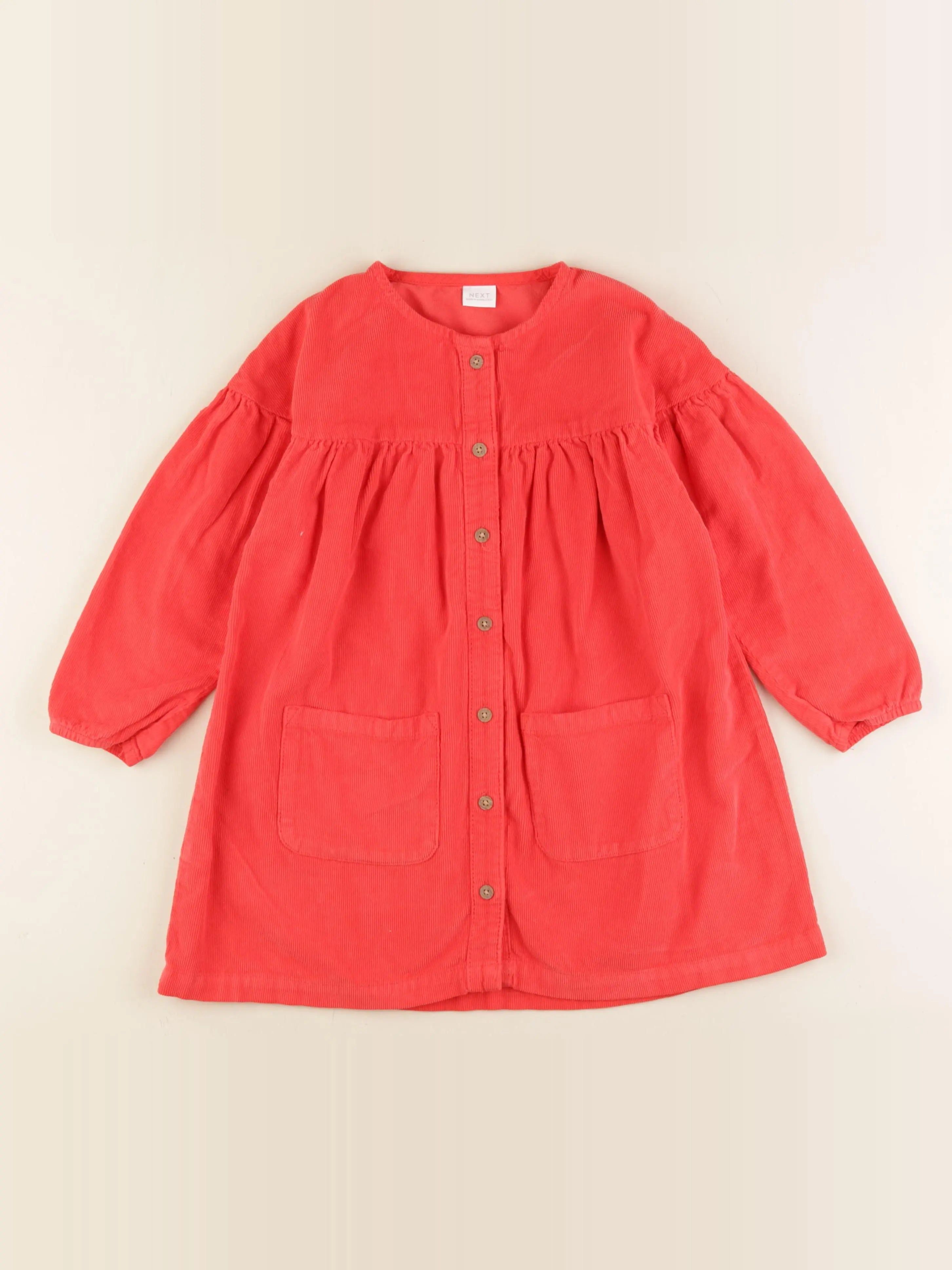 Next - robe rouge - 4/5 ans