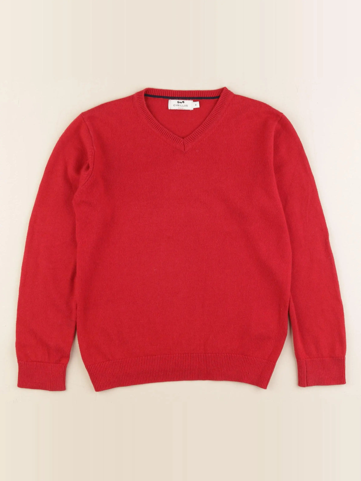 Cyrillus - pull rouge - 8 ans