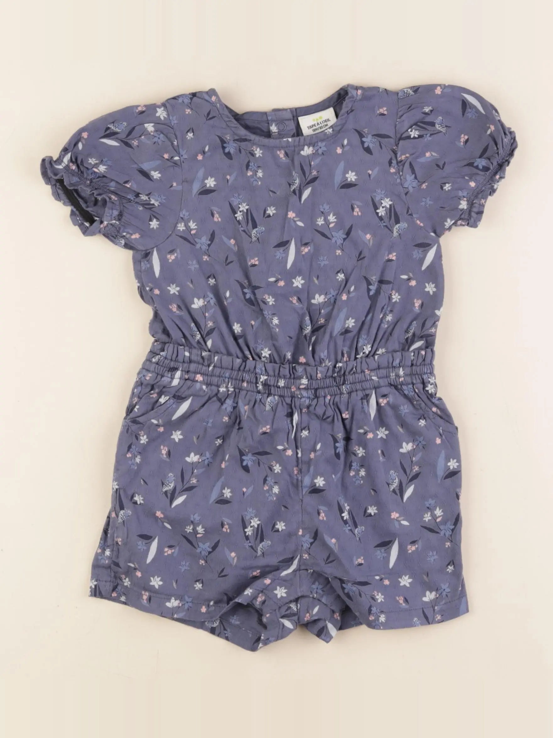 Tape à l'oeil - combinaison bleu - 18 mois