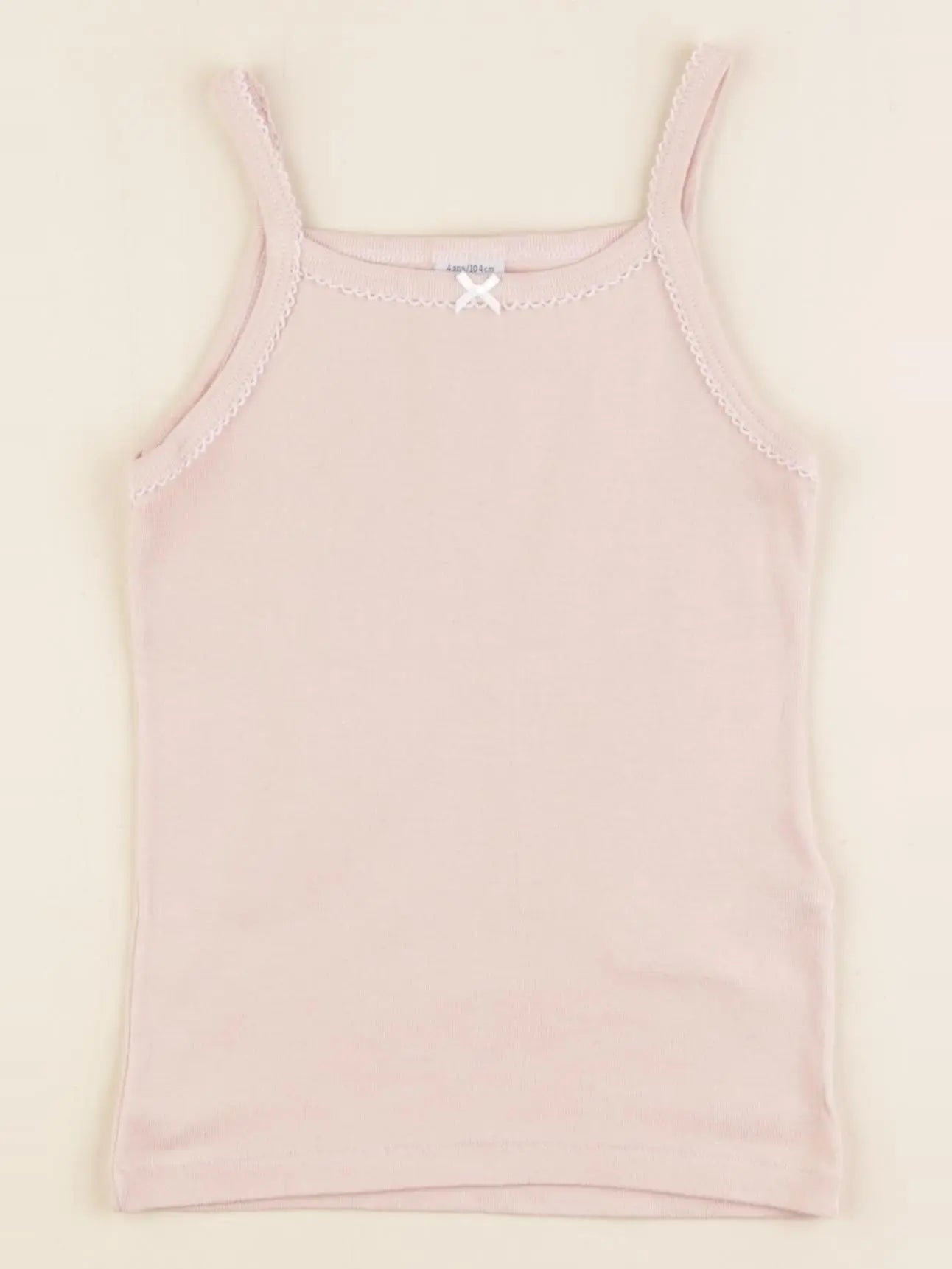Petit Bateau - maillot de corps rose - 4 ans