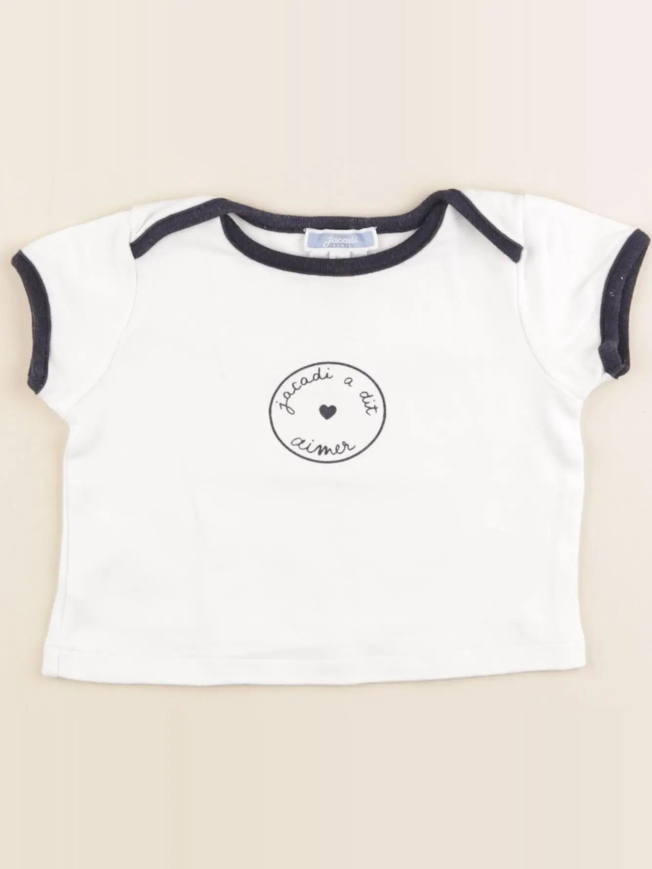 Jacadi - tee-shirt blanc - 6 mois