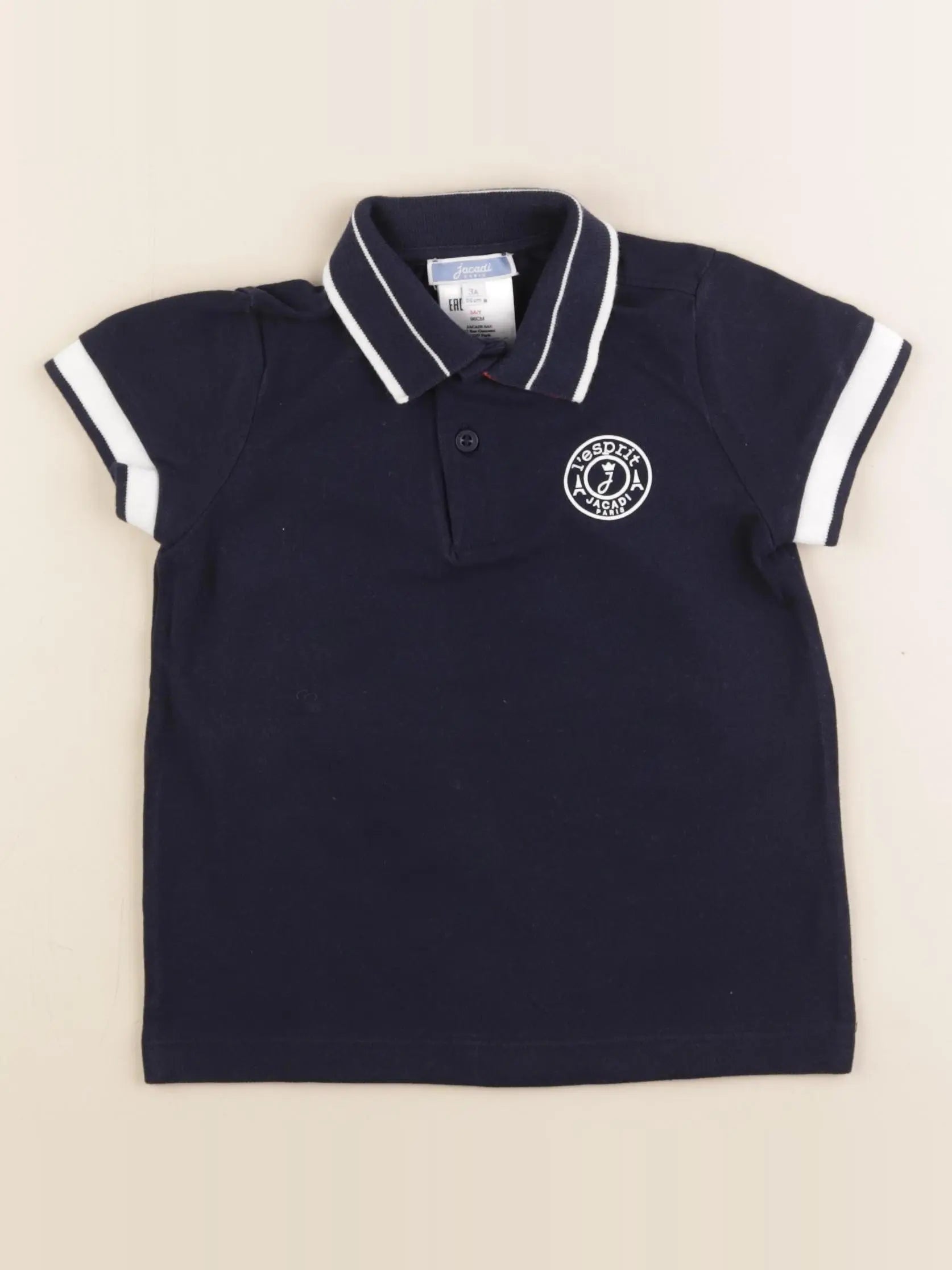 Jacadi - polo bleu - 3 ans