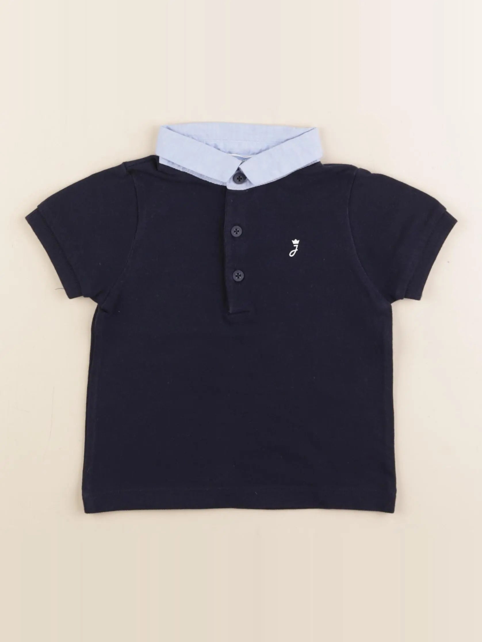 Jacadi - polo bleu - 18 mois