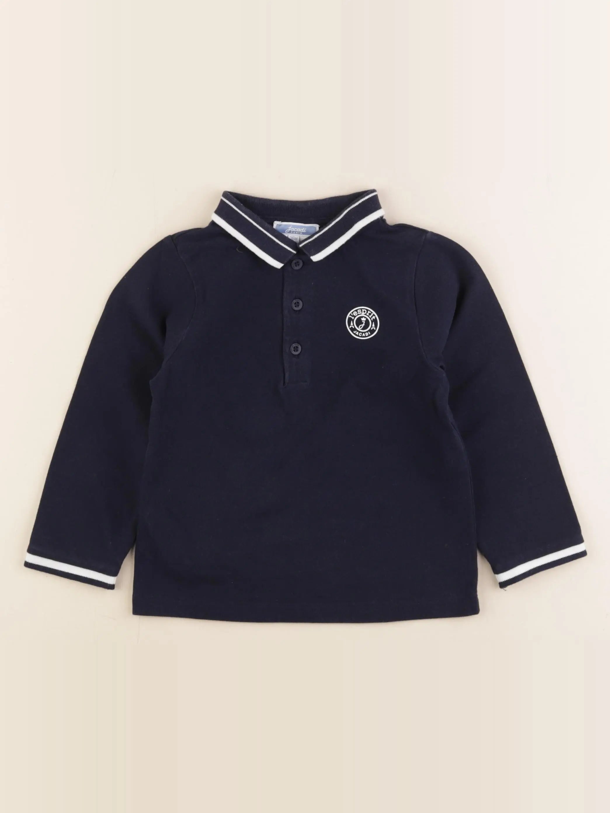 Jacadi - polo bleu - 36 mois