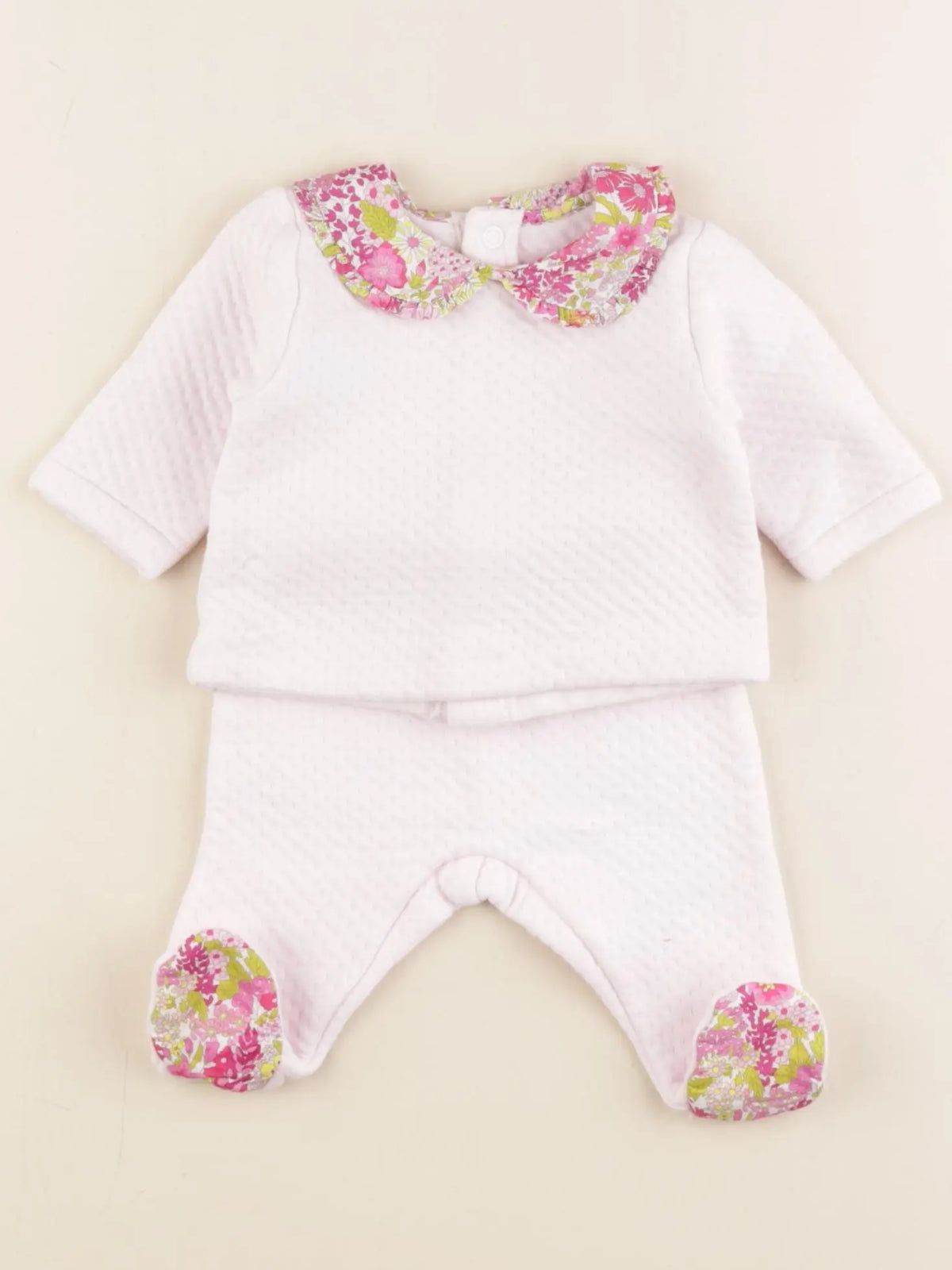 Jacadi - ensemble liberty rose - 1 mois