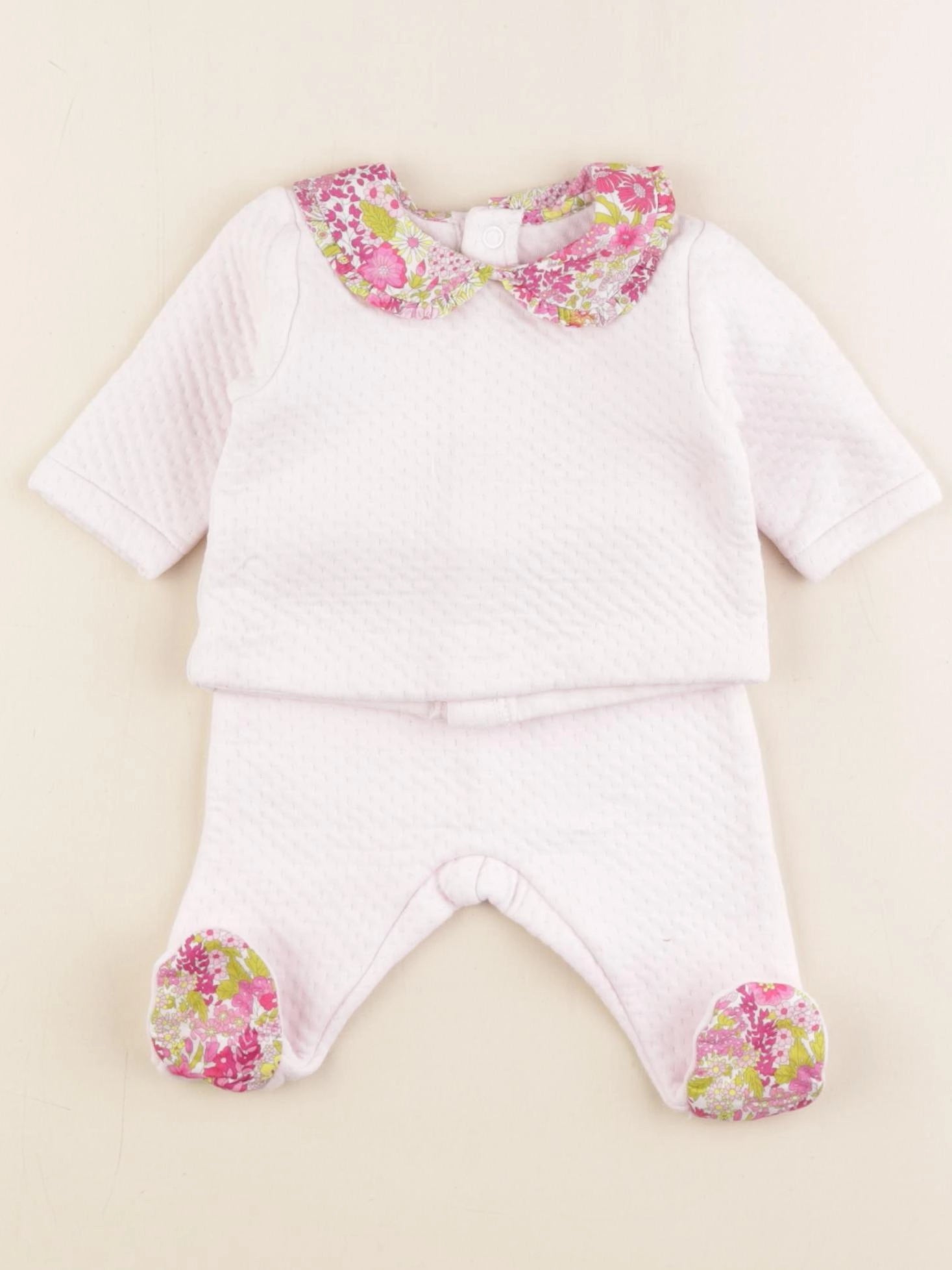 Jacadi - ensemble liberty rose - 1 mois