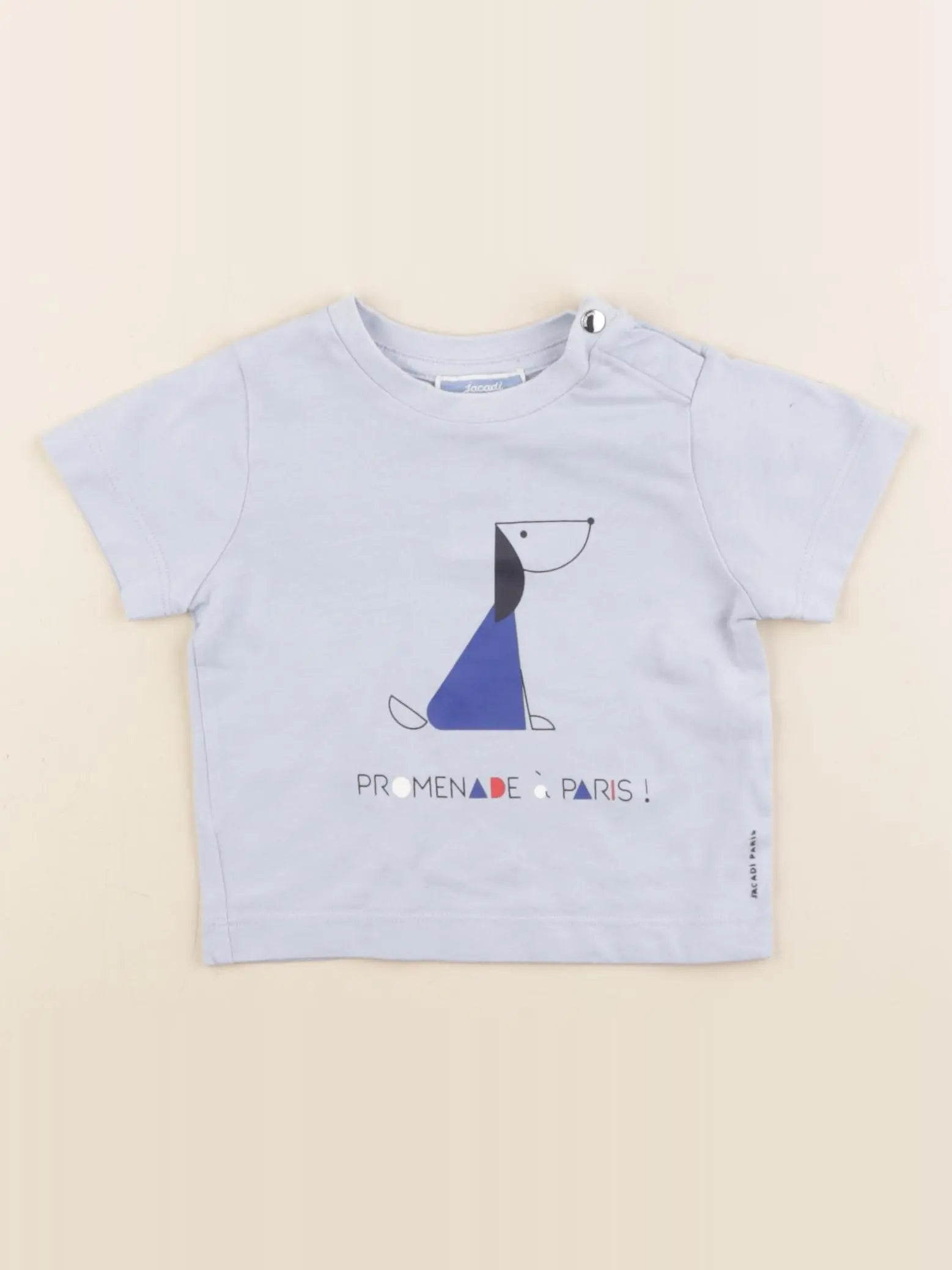 Jacadi - tee-shirt bleu - 6 mois