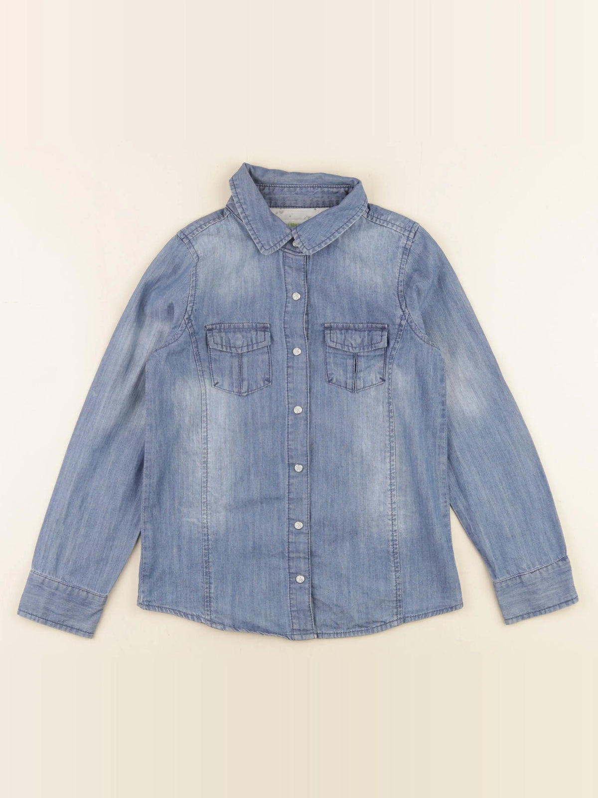 Vertbaudet - blouse bleu - 8 ans