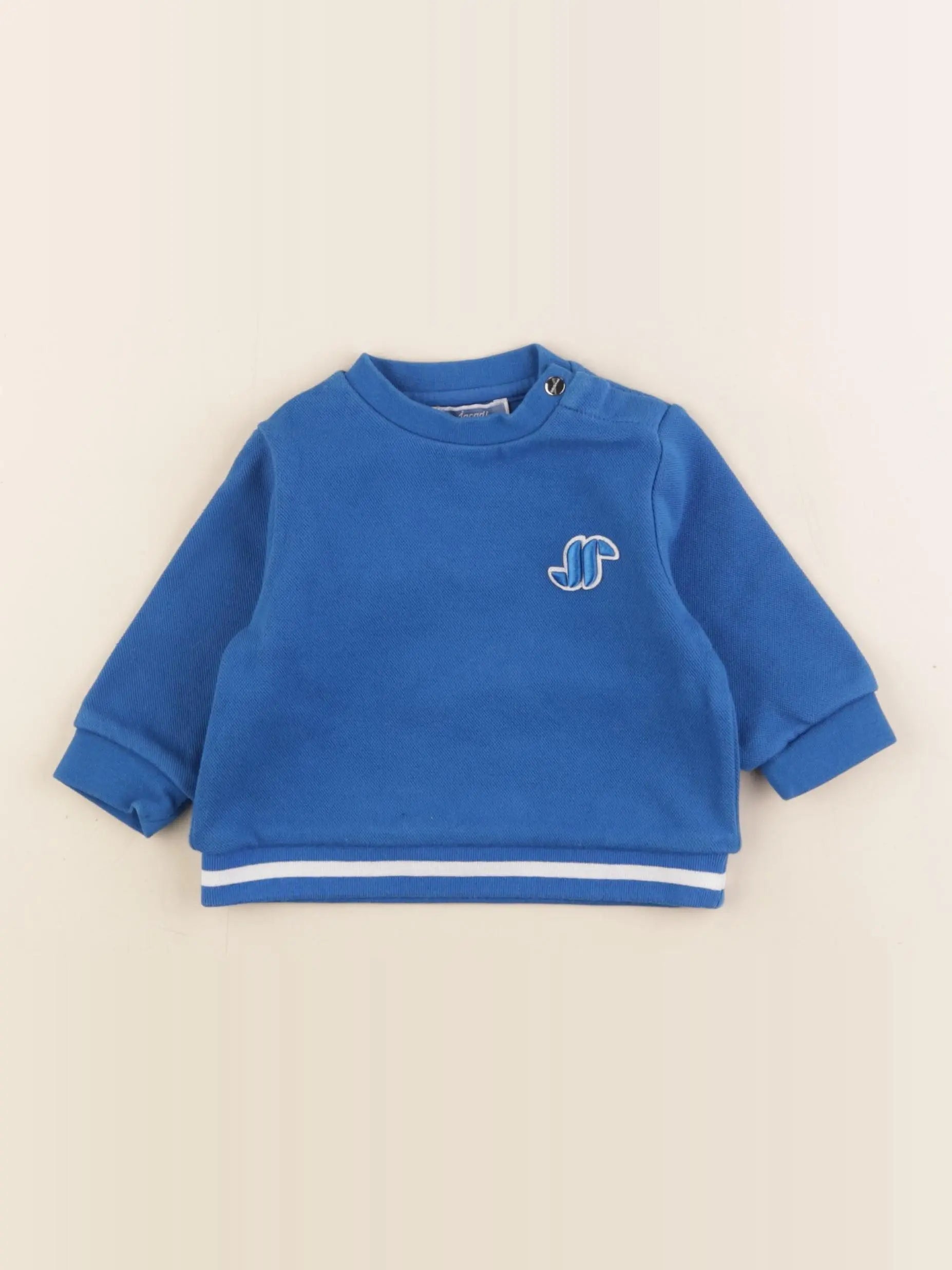 Jacadi - sweat bleu - 6 mois