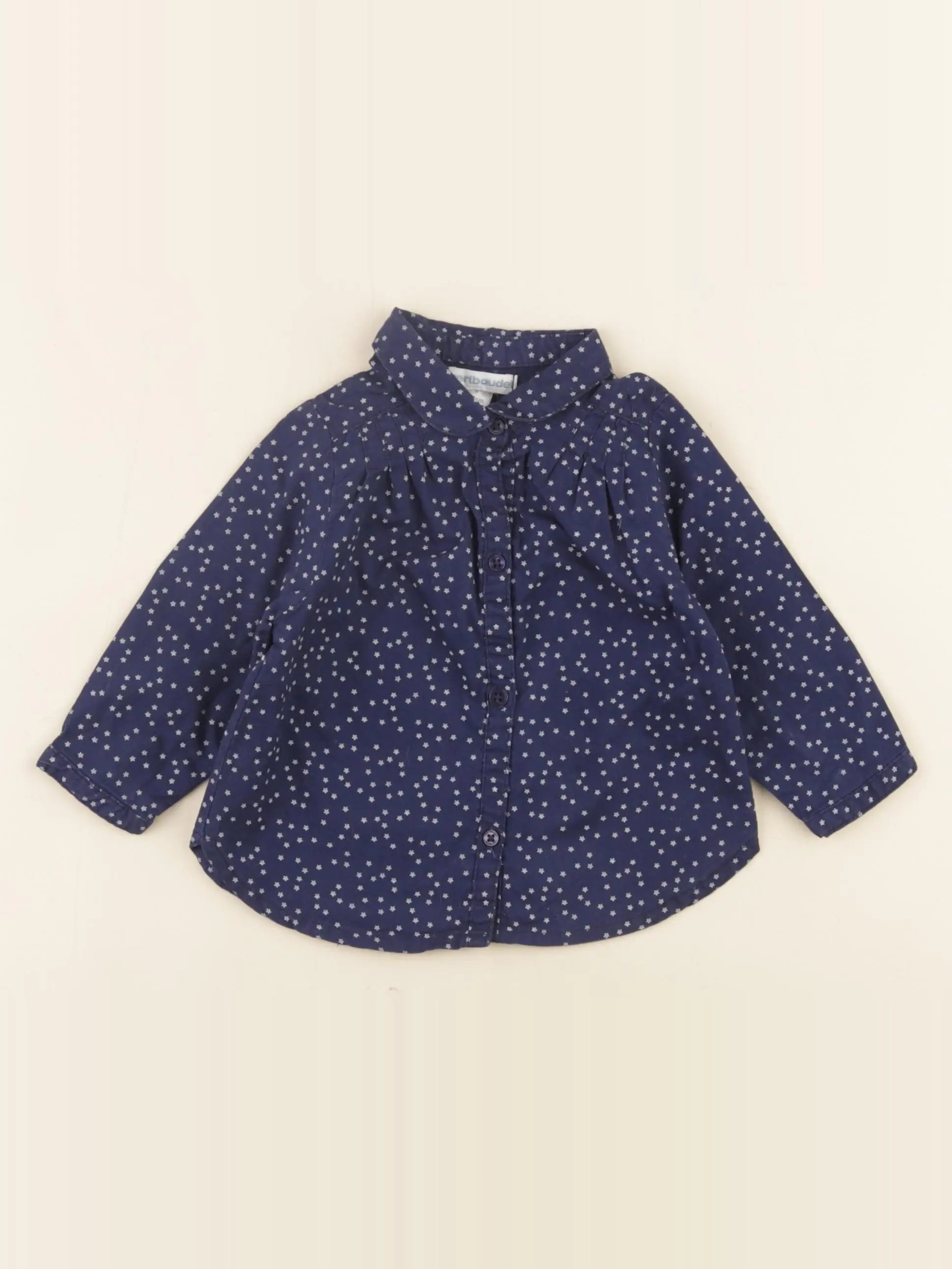 Vertbaudet - blouse bleu - 6 mois