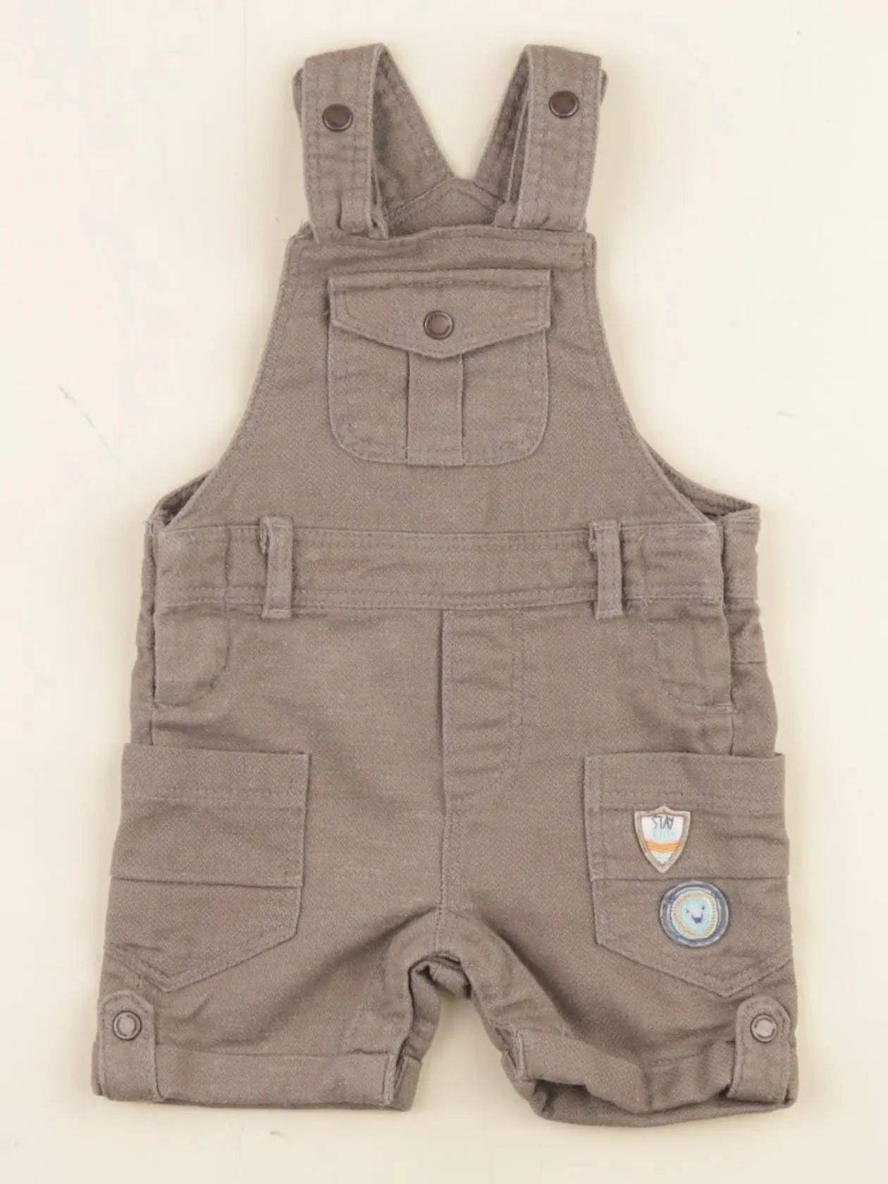 Vertbaudet - salopette marron - 3 mois