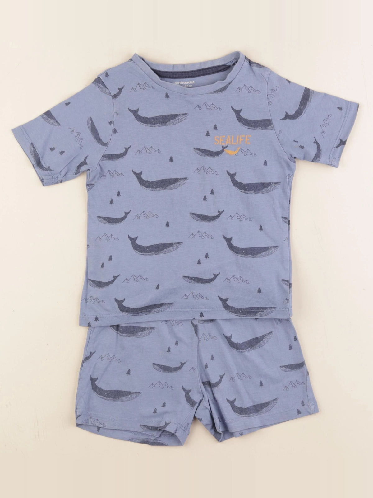 Vertbaudet - pyjama coton bleu - 3 ans