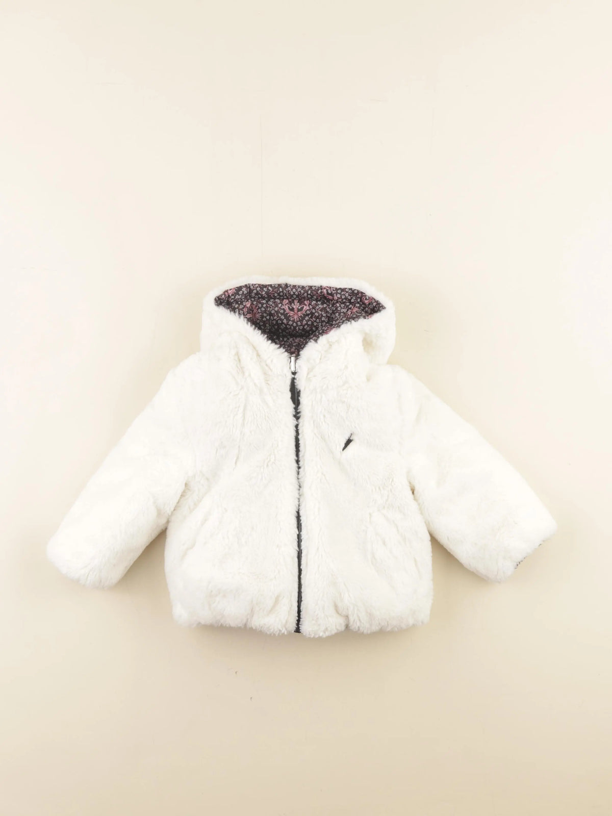 IKKS - veste réversible blanc - 18 mois