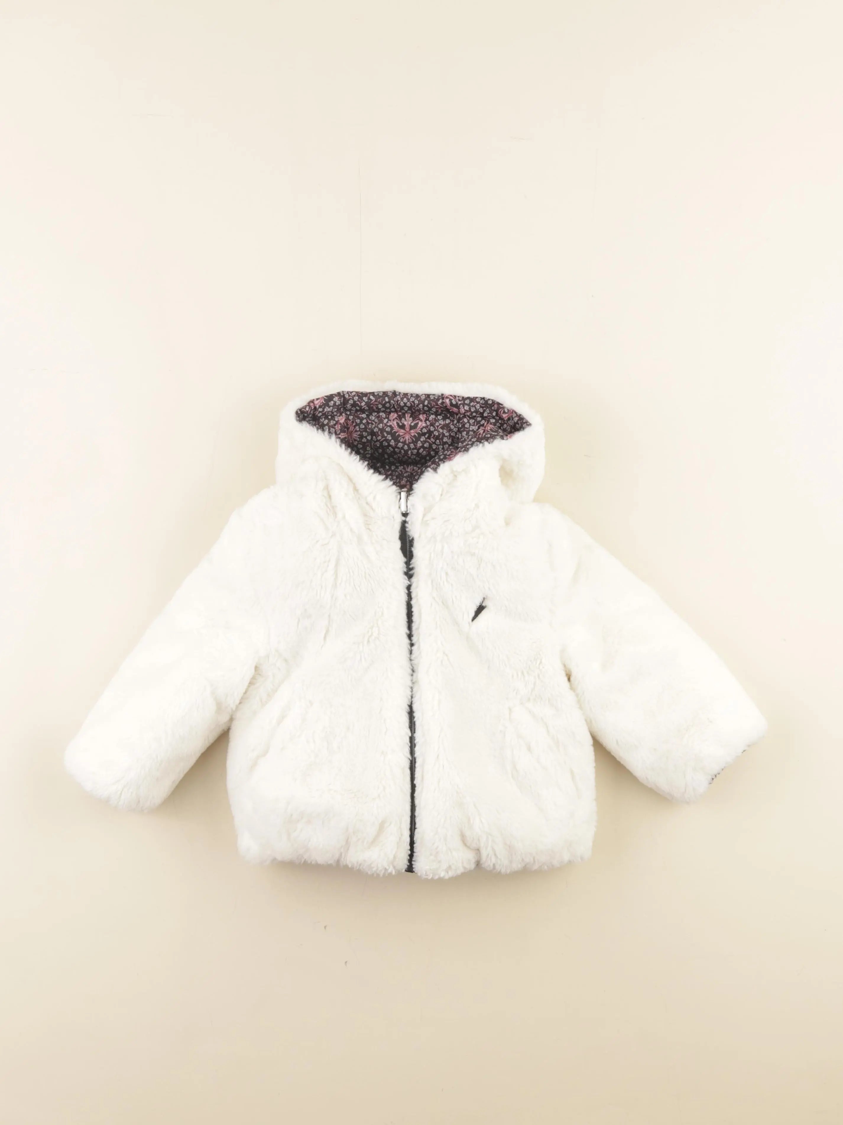 IKKS - veste réversible blanc - 18 mois