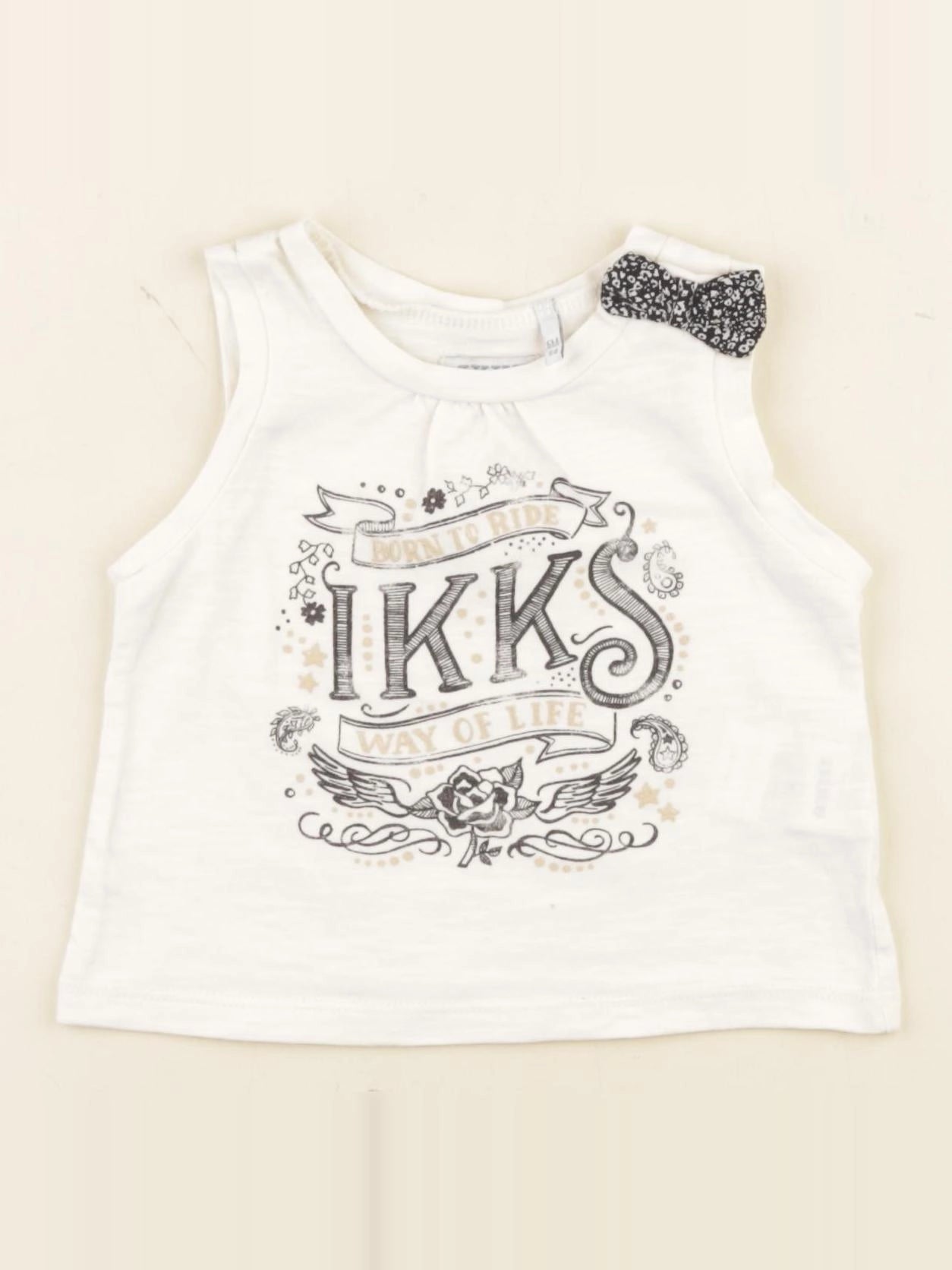 IKKS - débardeur blanc - 6 mois