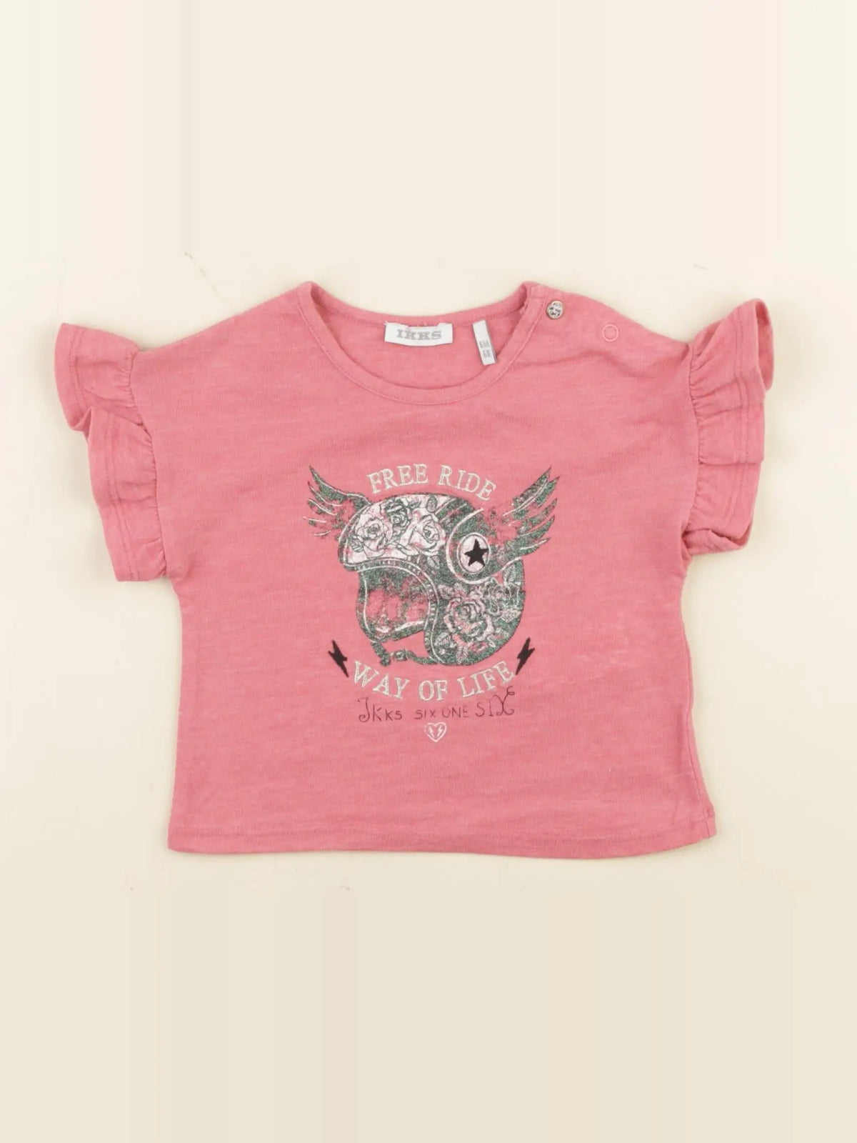 IKKS - débardeur rose - 6 mois