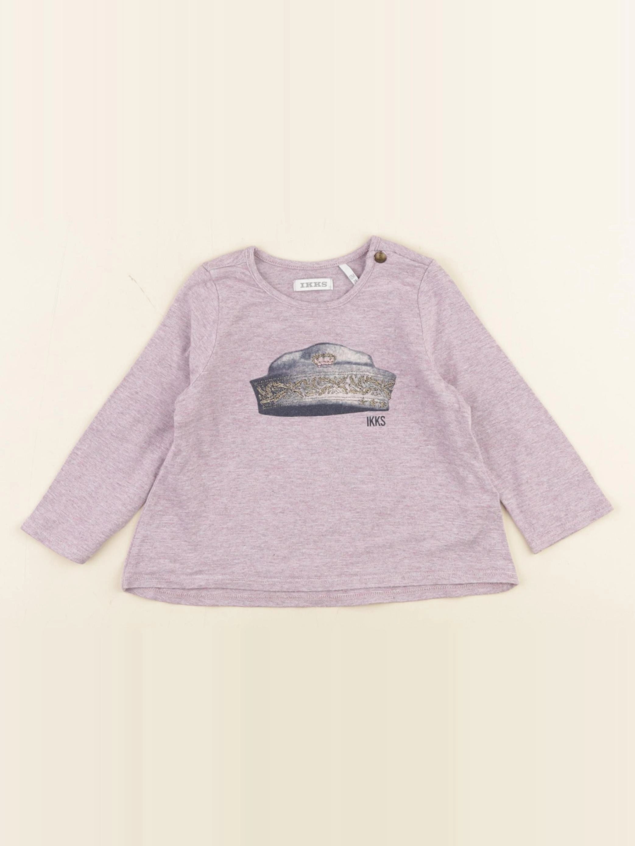 IKKS - tee-shirt violet - 12 mois