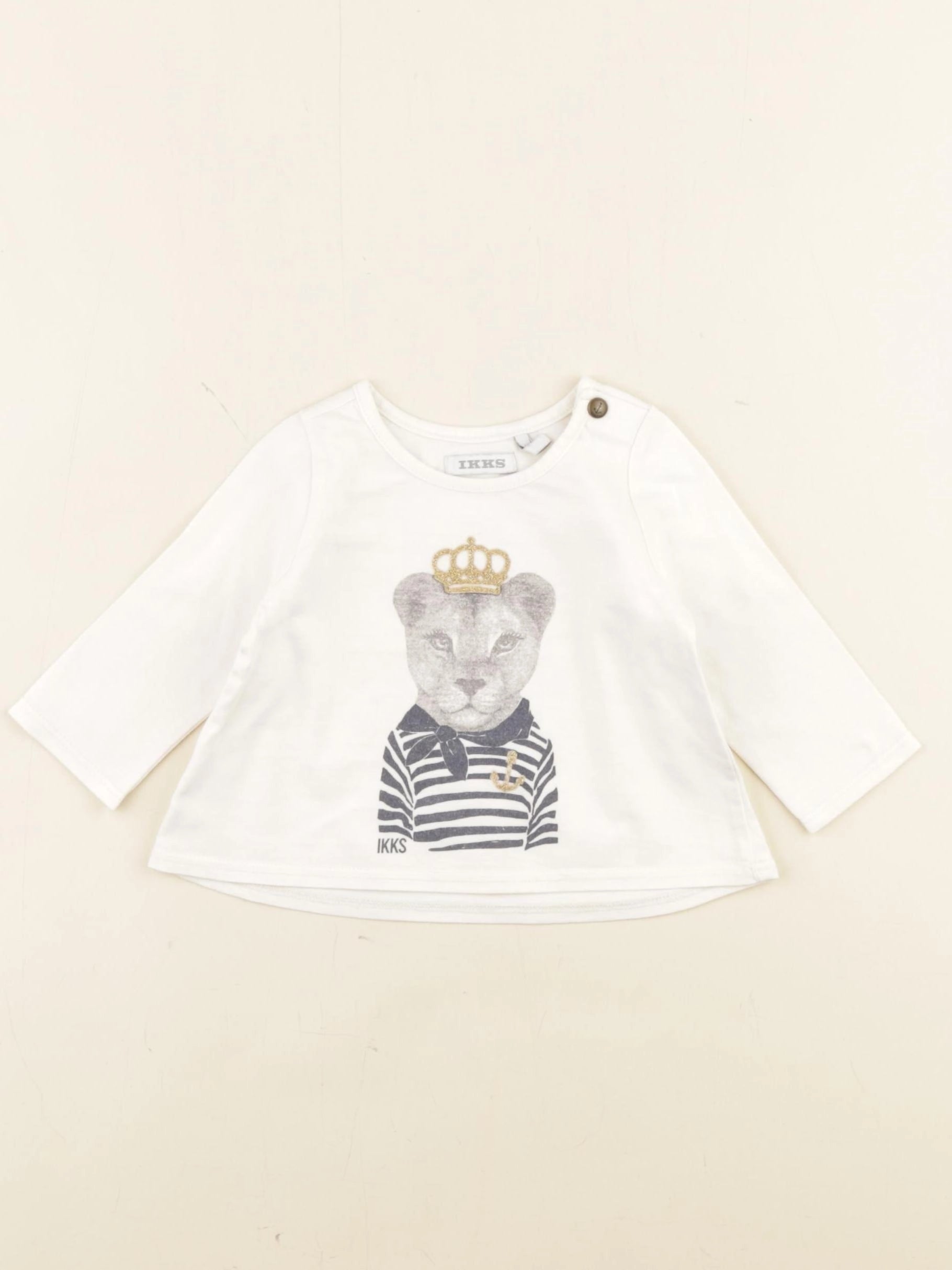 IKKS - tee-shirt blanc - 3 mois