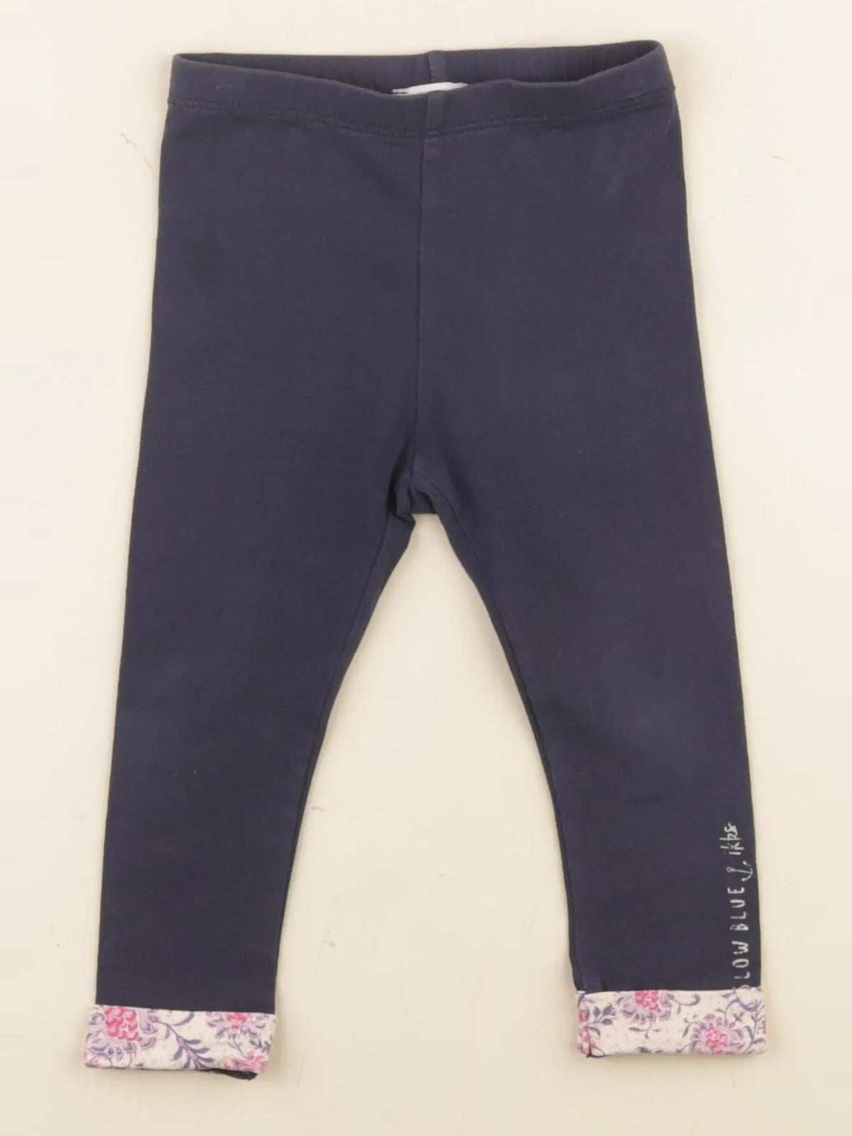 IKKS - legging bleu - 12 mois