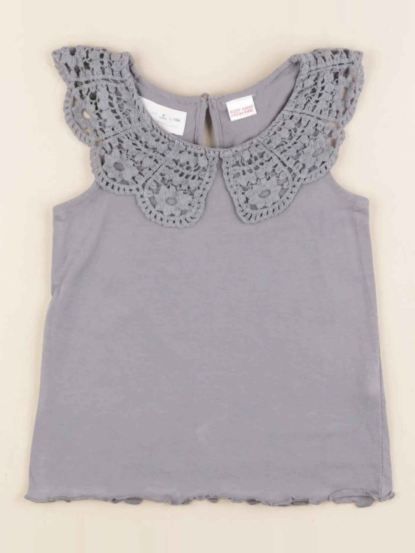 Zara - débardeur gris - 3/4 ans