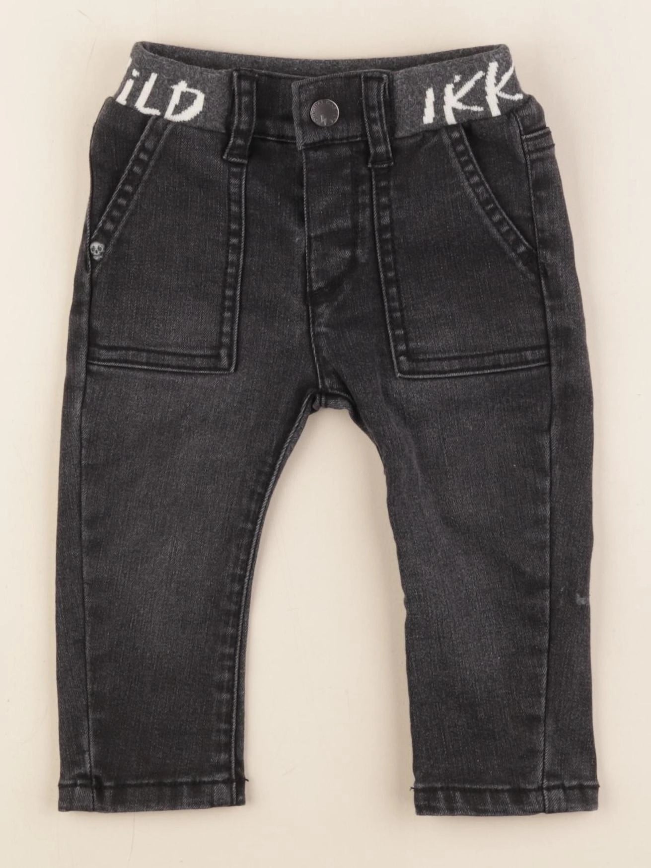 IKKS - jean noir - 12 mois