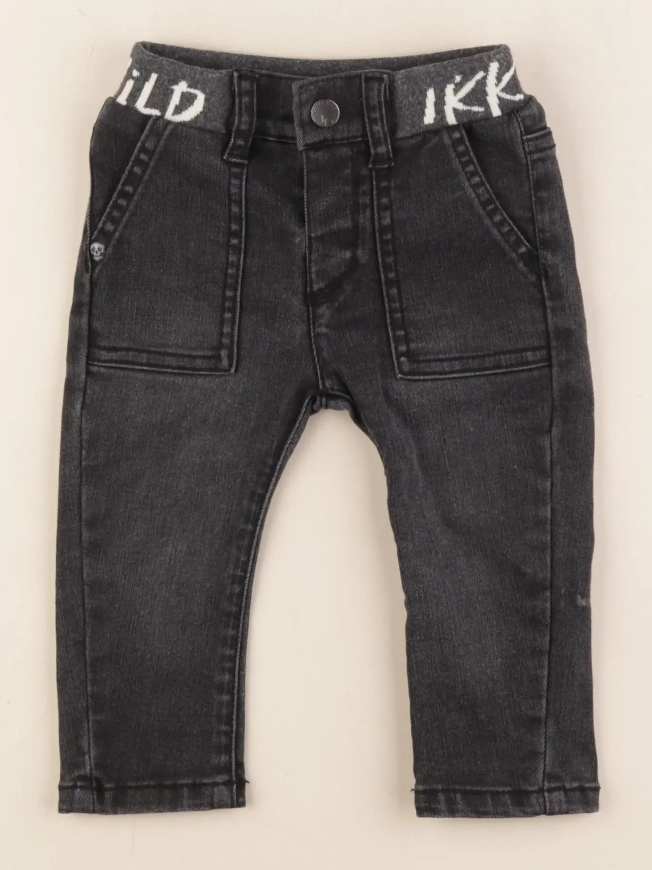 IKKS - jean noir - 12 mois