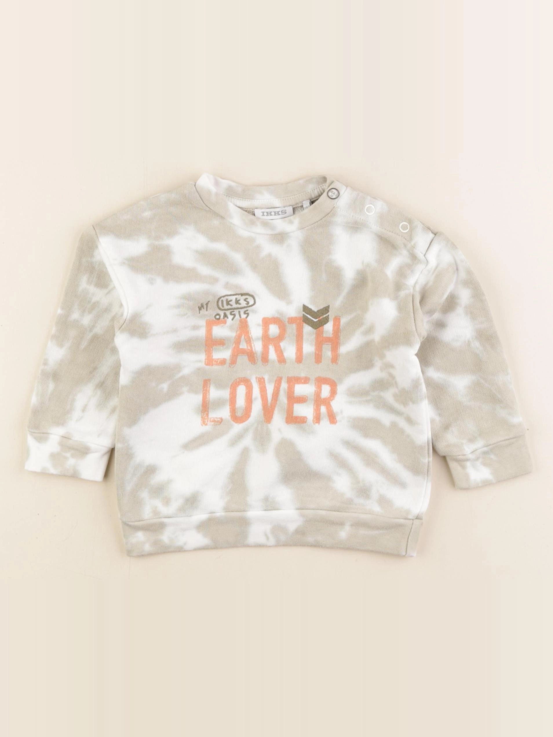 IKKS - sweat vert - 12 mois