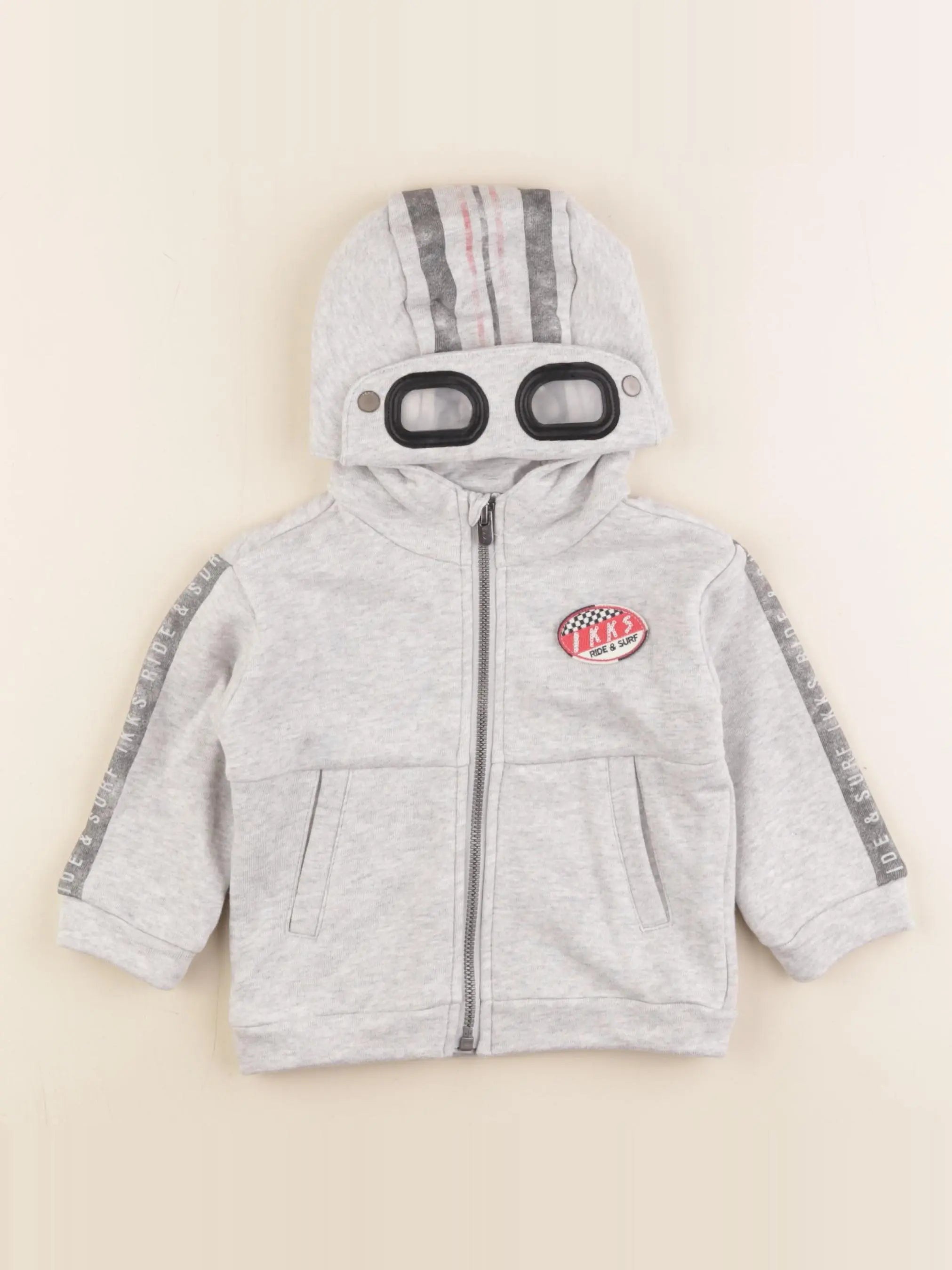 IKKS - sweat gris - 12 mois