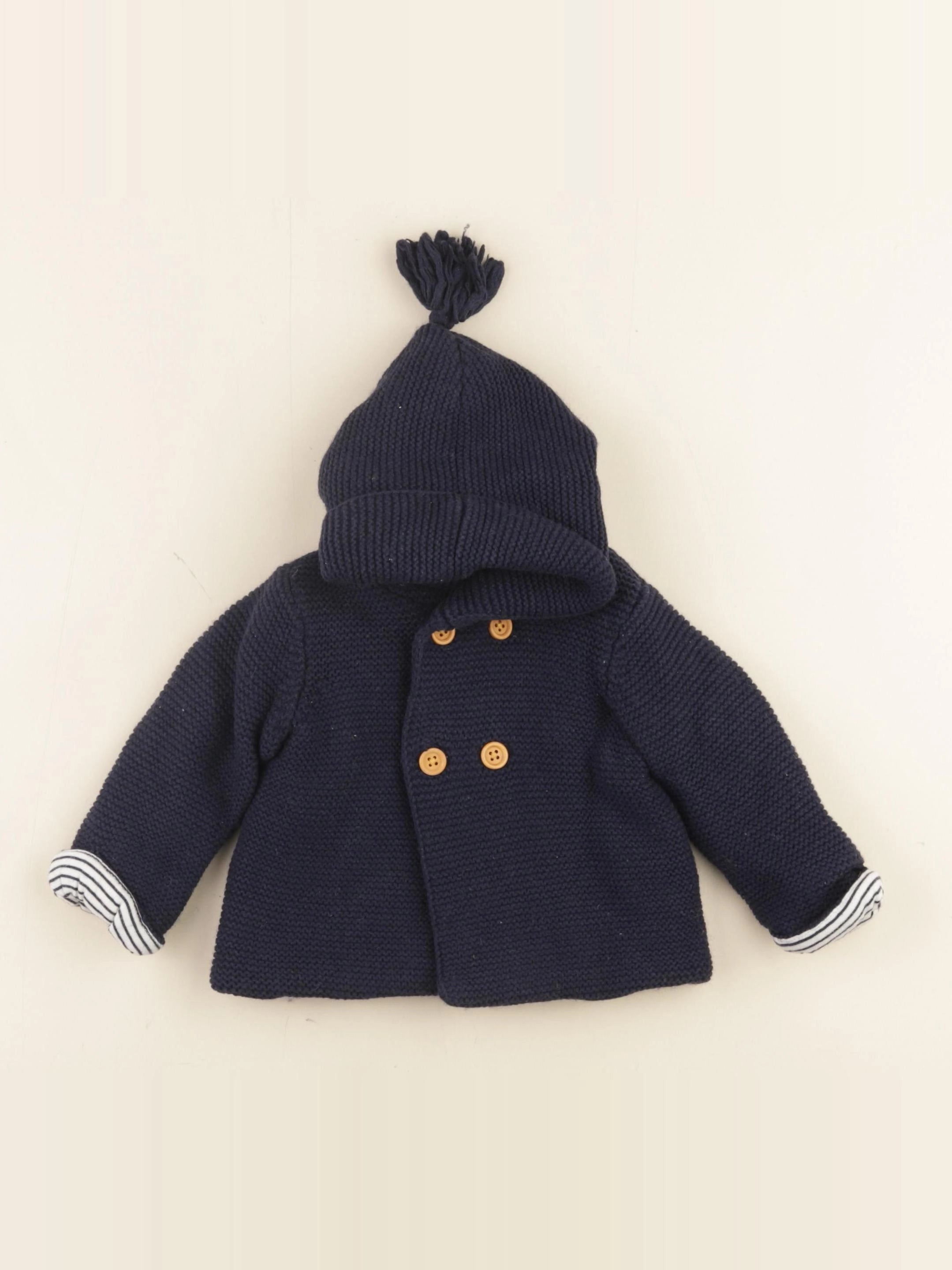 Cyrillus - gilet bleu - 3 mois