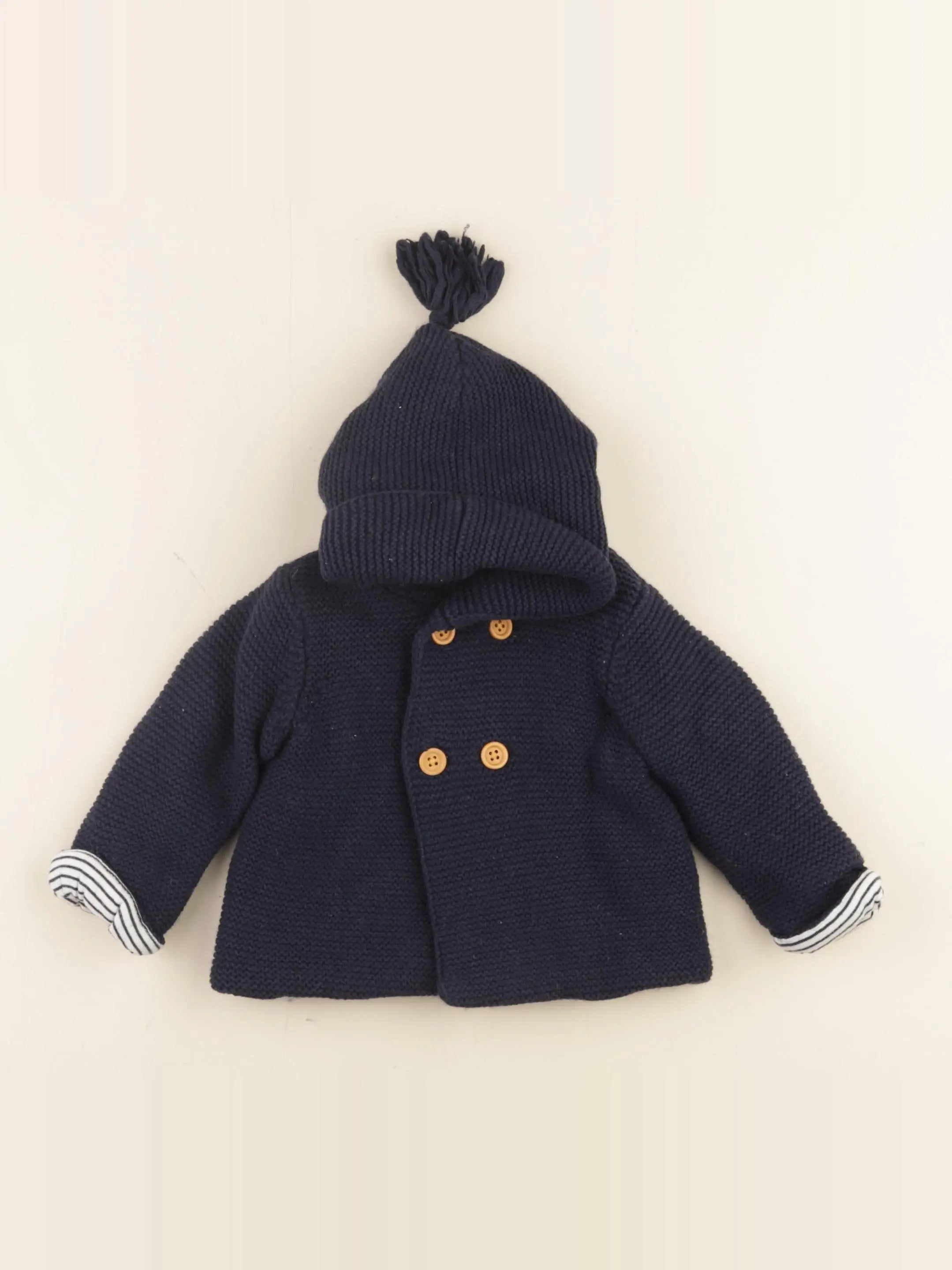 Cyrillus - gilet bleu - 3 mois