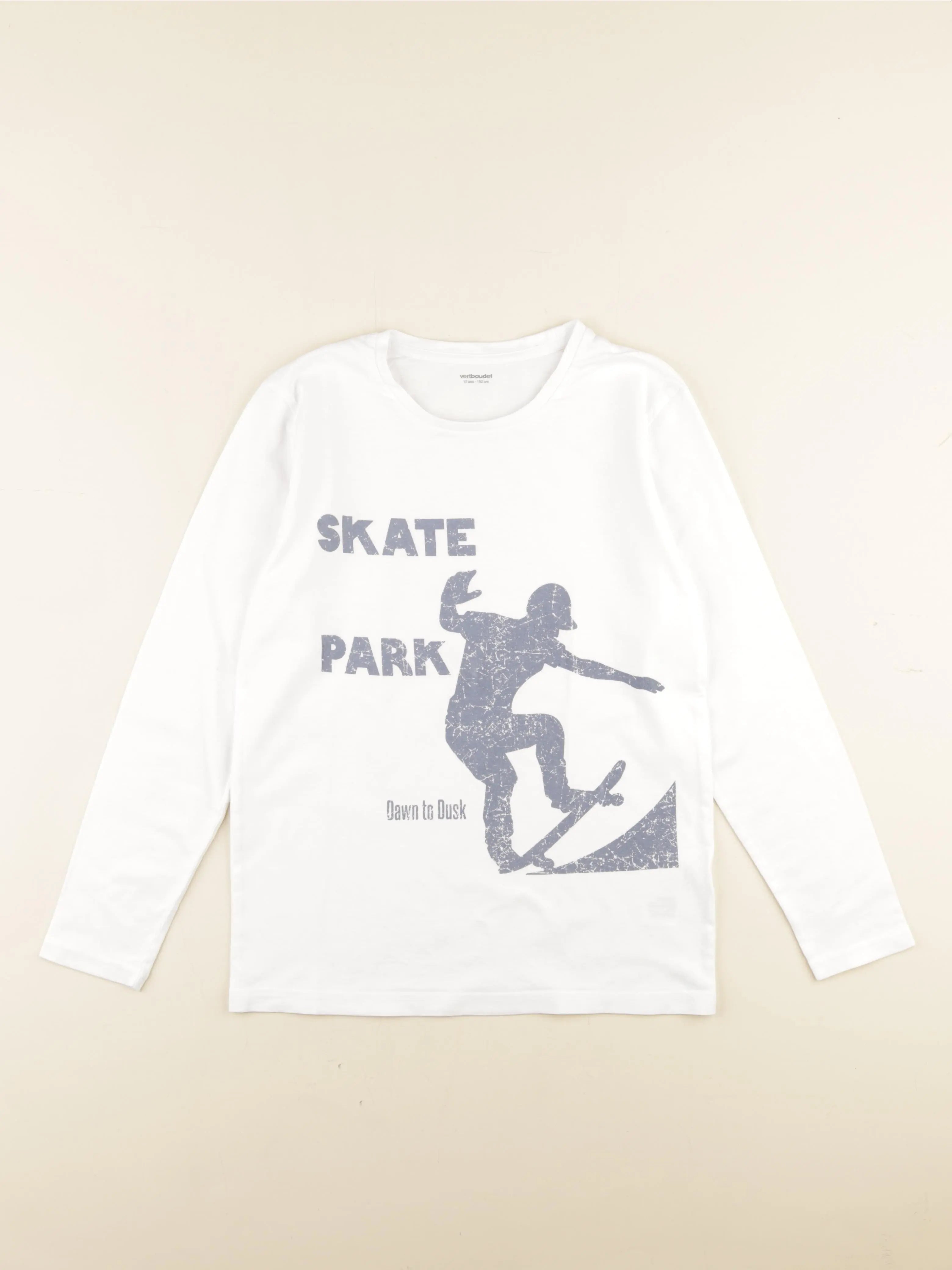 Vertbaudet - tee-shirt blanc - 12 ans