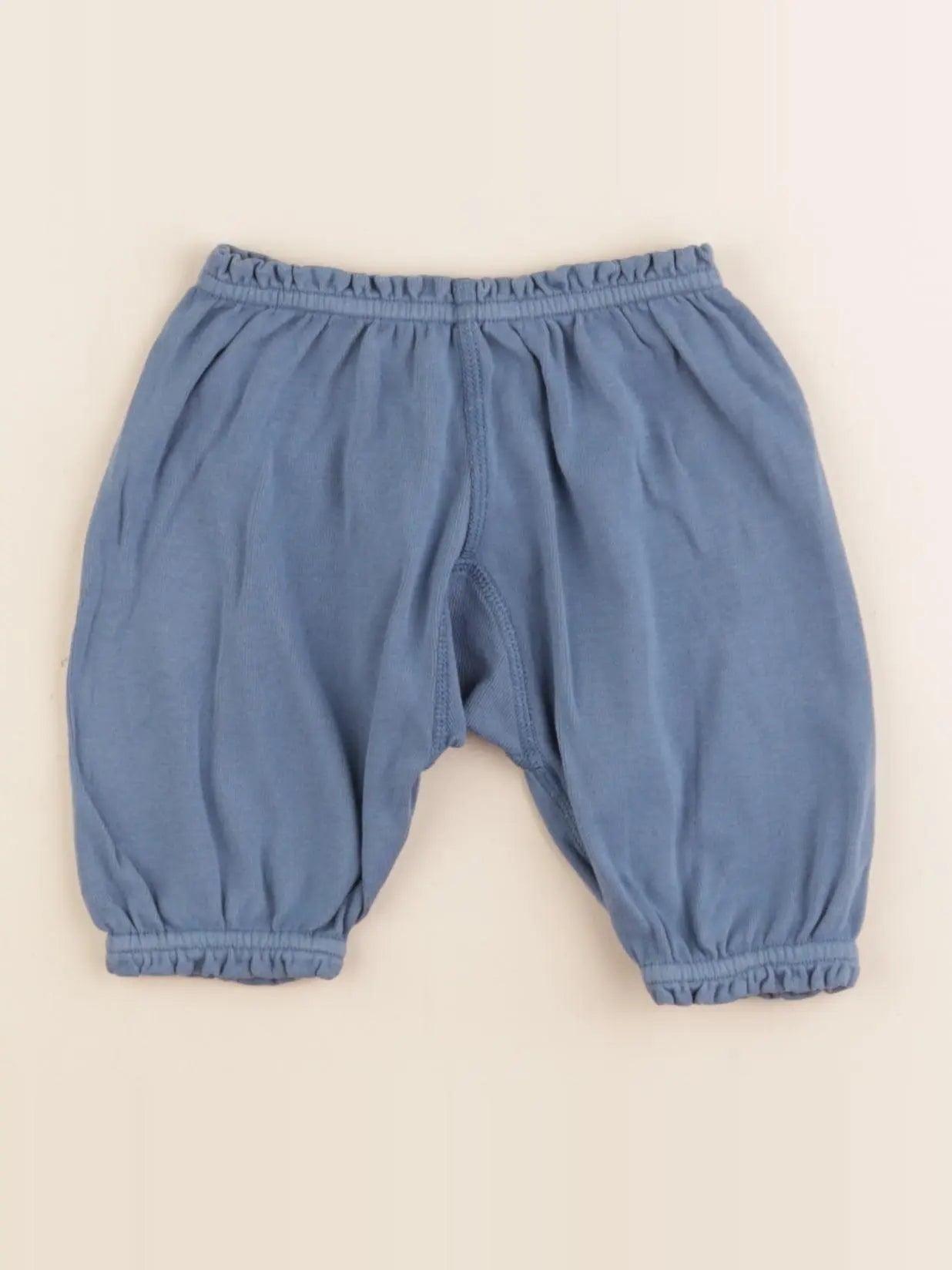 Bonton - sarouel bleu - 6/12 mois