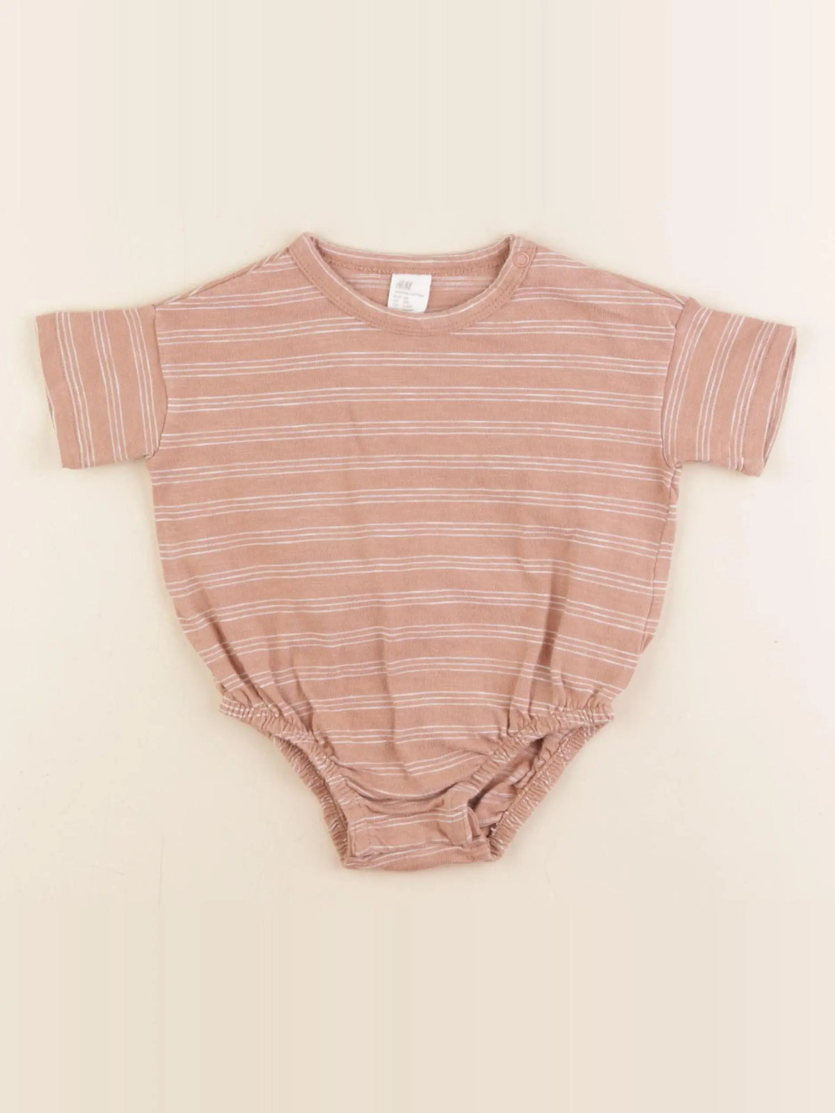 H&M - combinaison marron - 4/6 mois