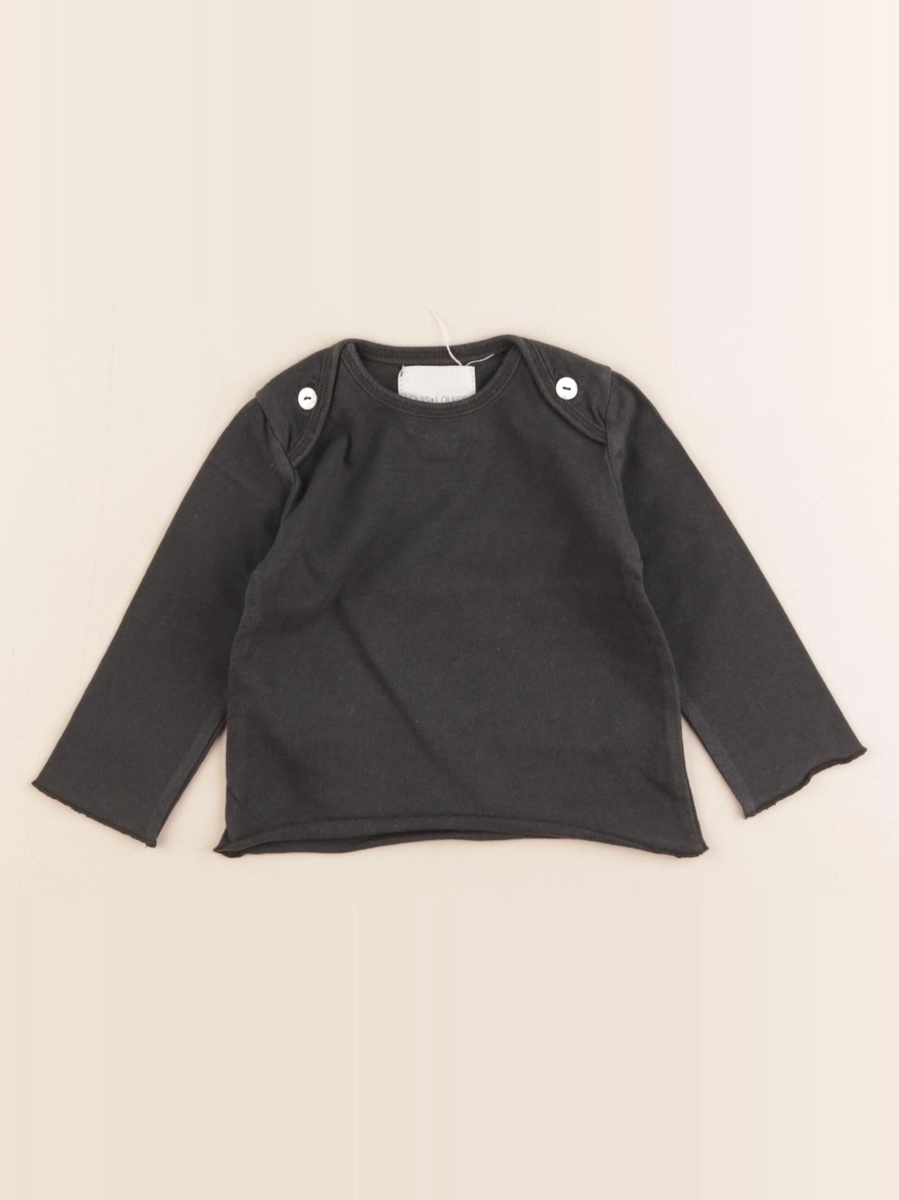 Louis Louise - tee-shirt noir - 6 mois