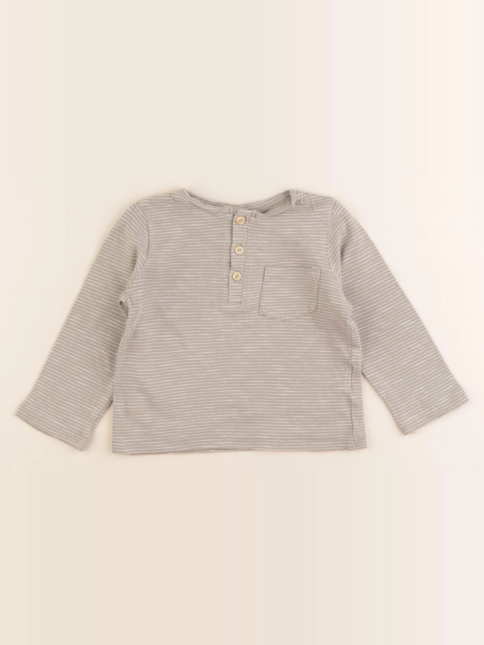 H&M - tee-shirt vert - 6/9 mois