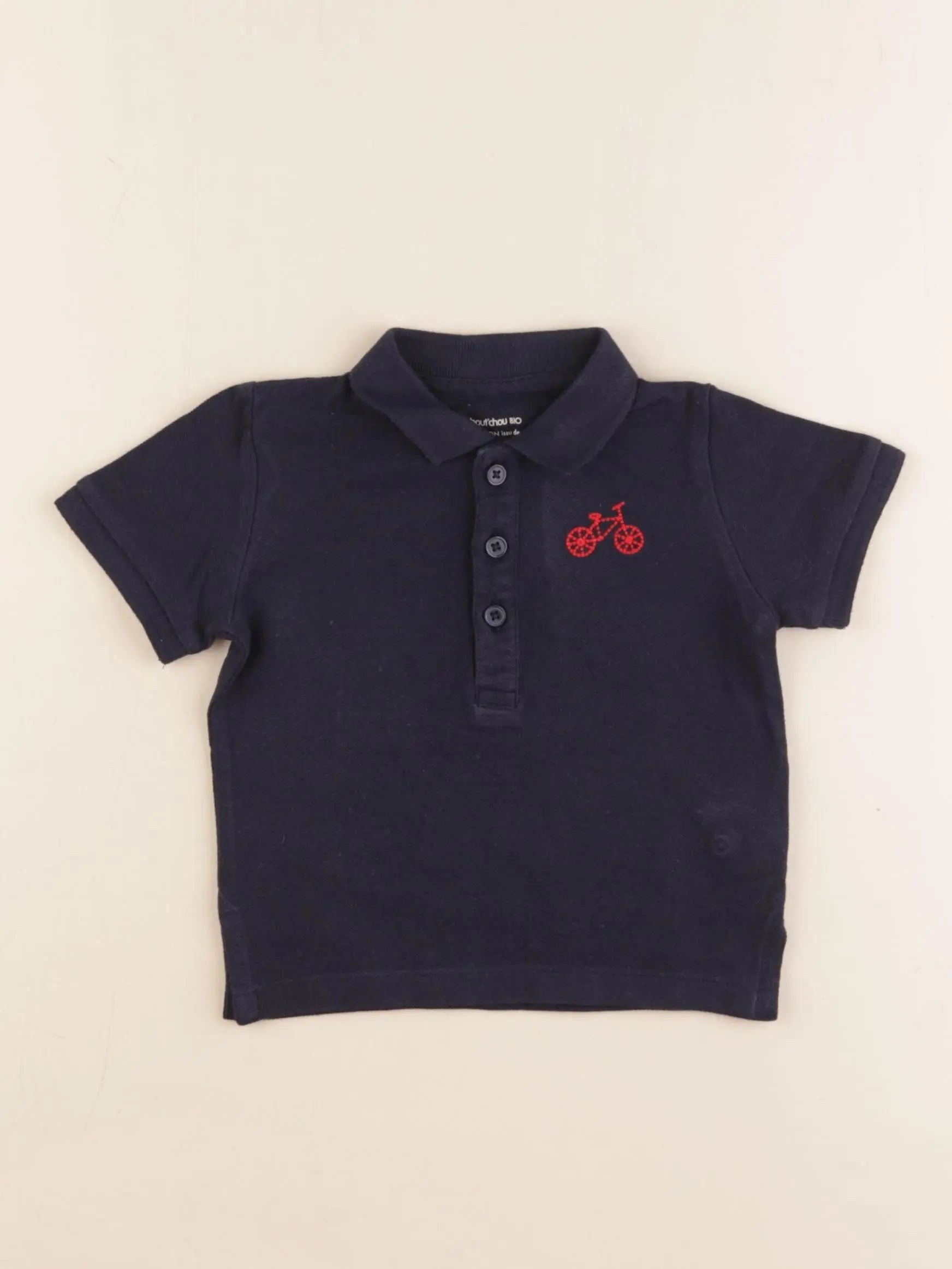 Boutchou - polo bleu - 12 mois