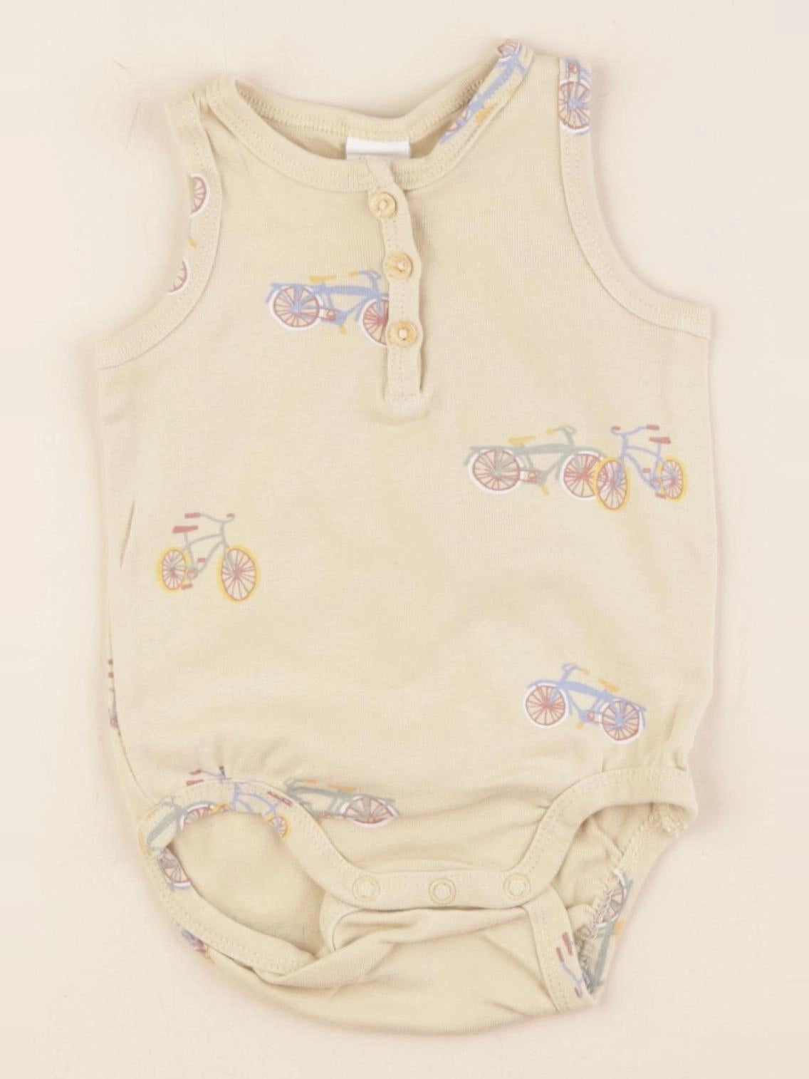 H&M - body beige - 4/6 mois