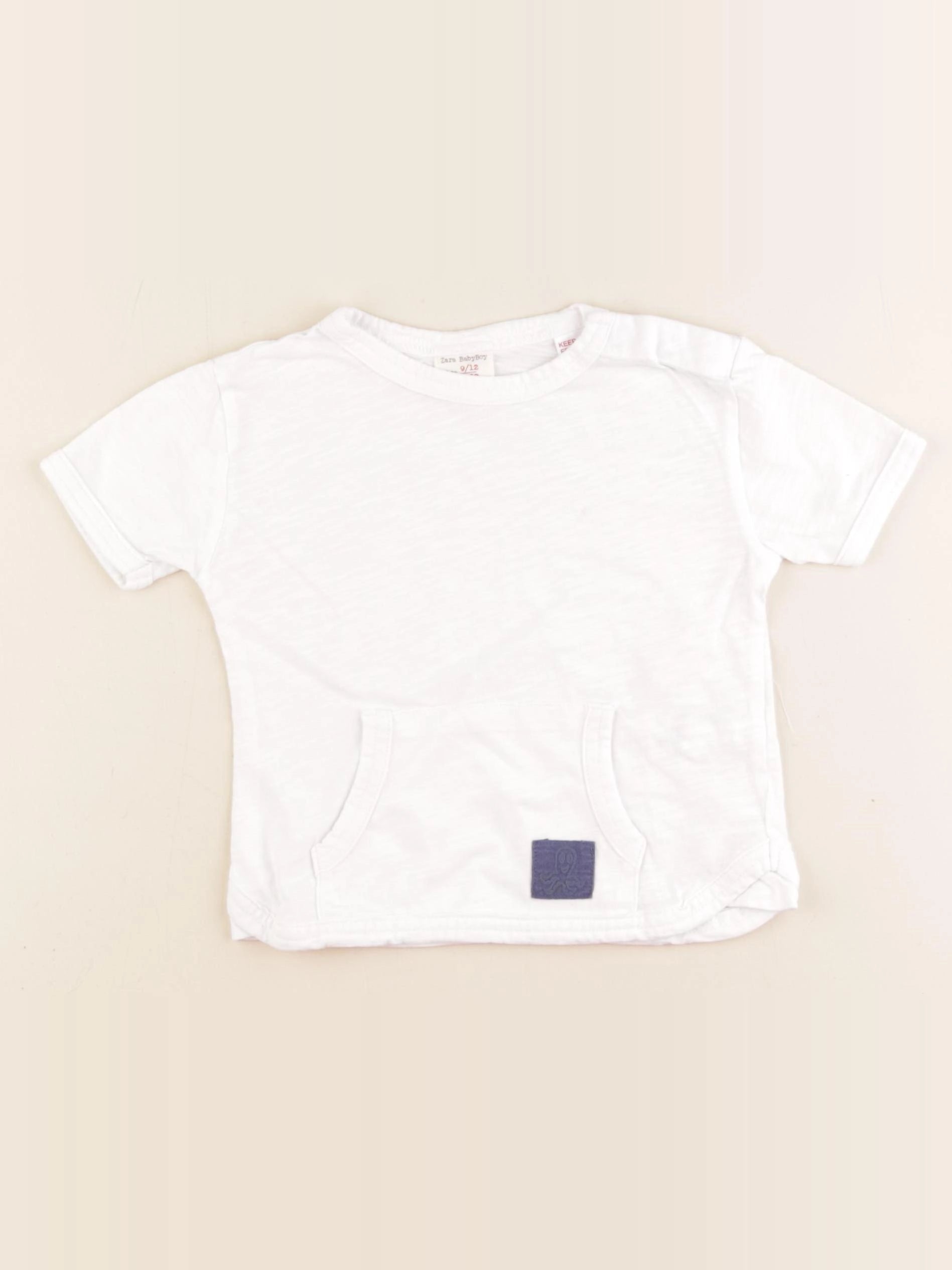 Zara - tee-shirt blanc - 9/12 mois