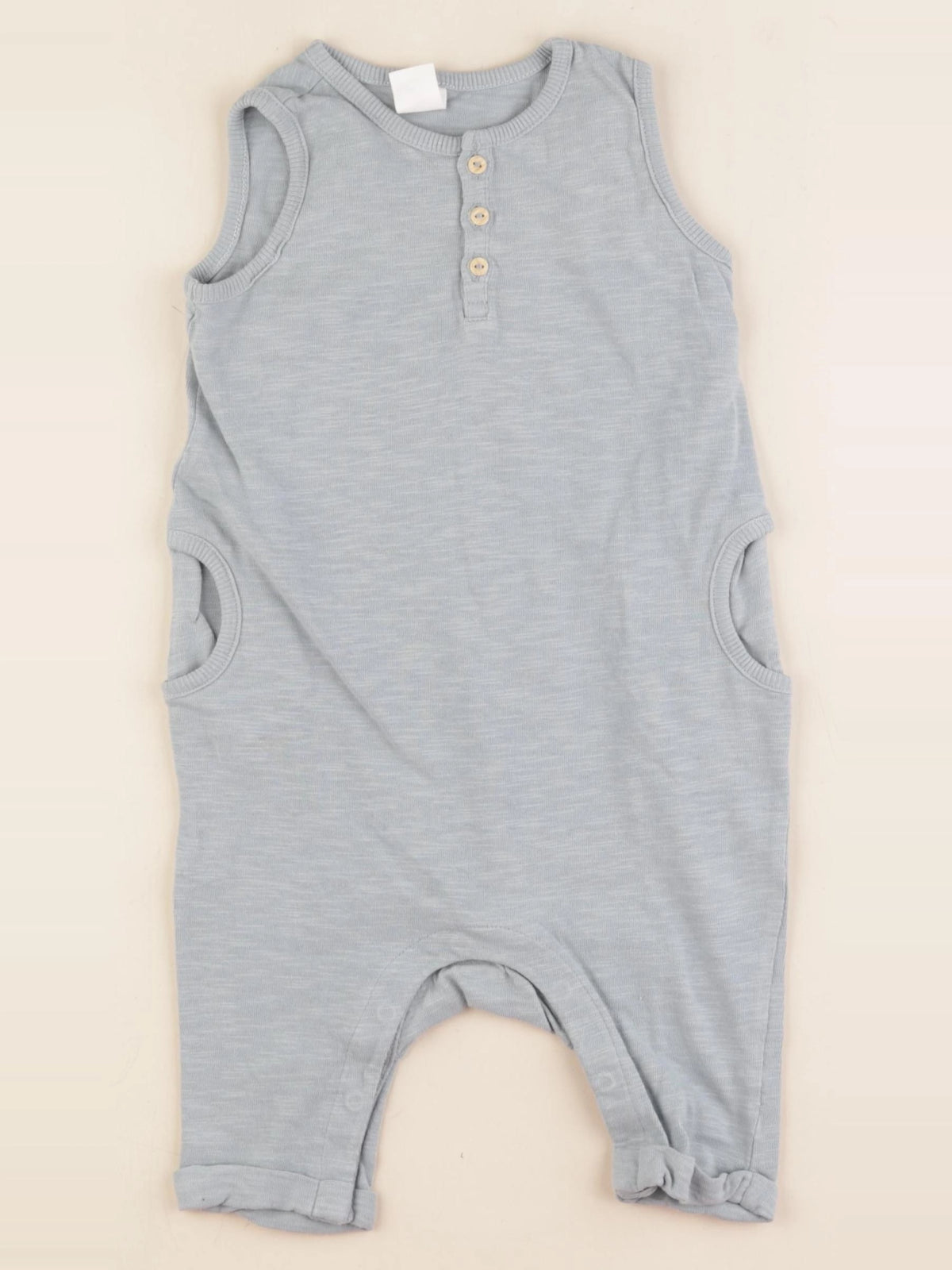 H&M - combinaison bleu - 9/12 mois