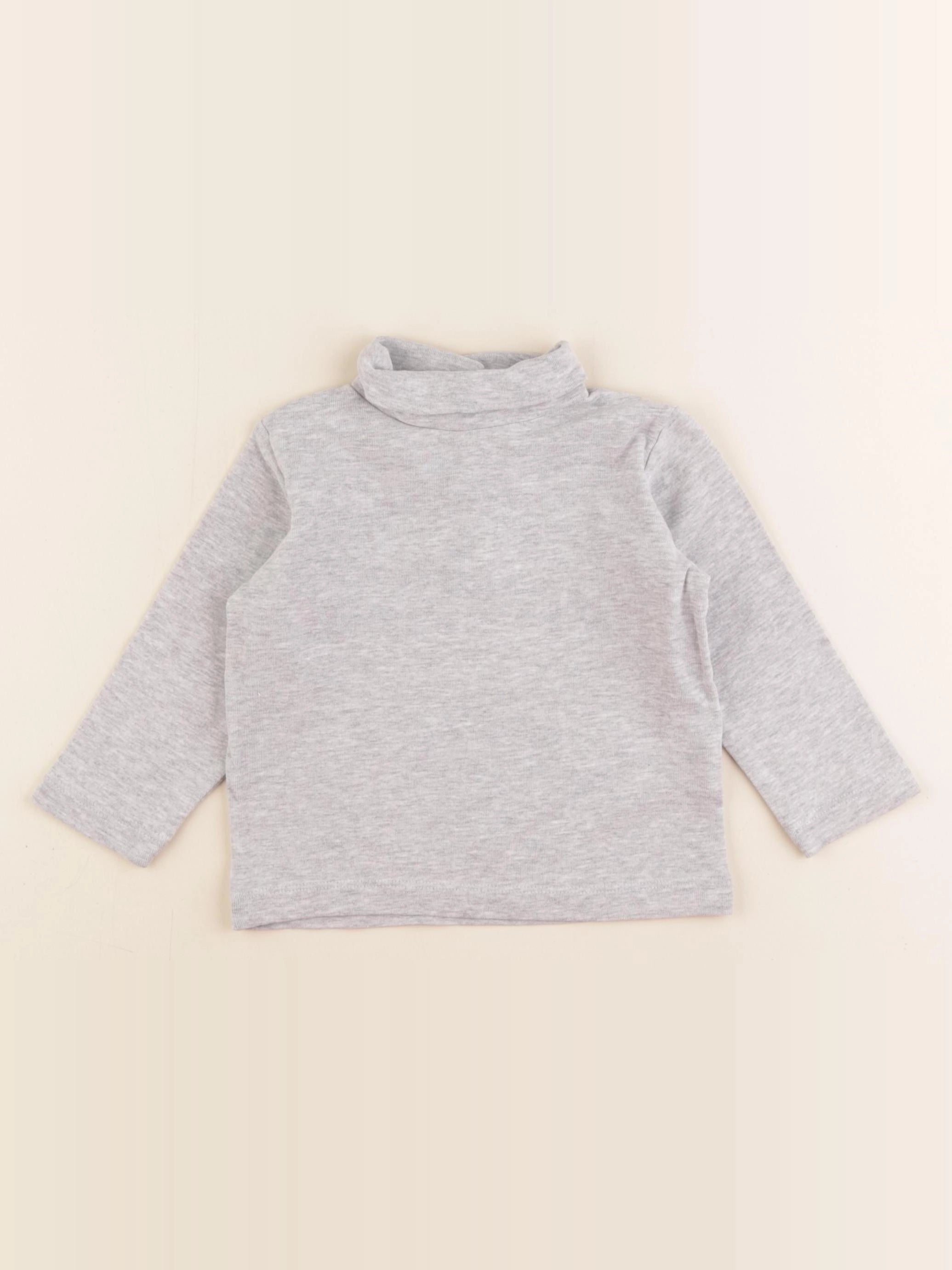 Zara - sous-pull gris - 12/18 mois