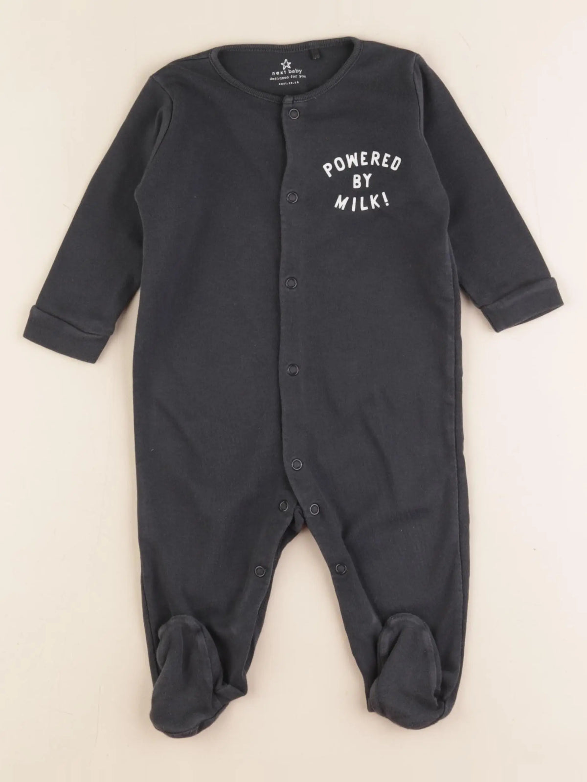 Next - pyjama coton noir - 6/9 mois