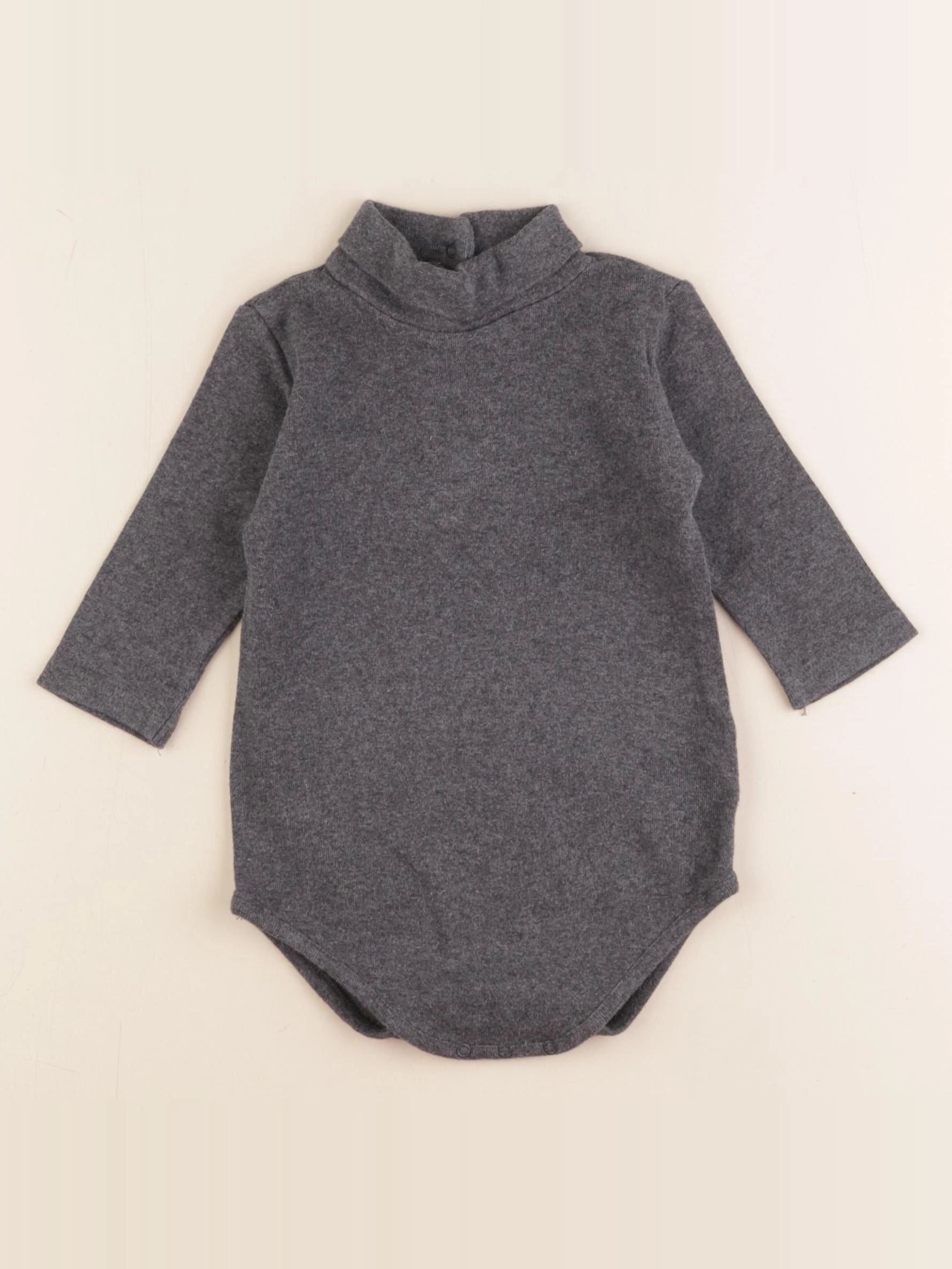 Bonpoint - body à col gris - 18 mois