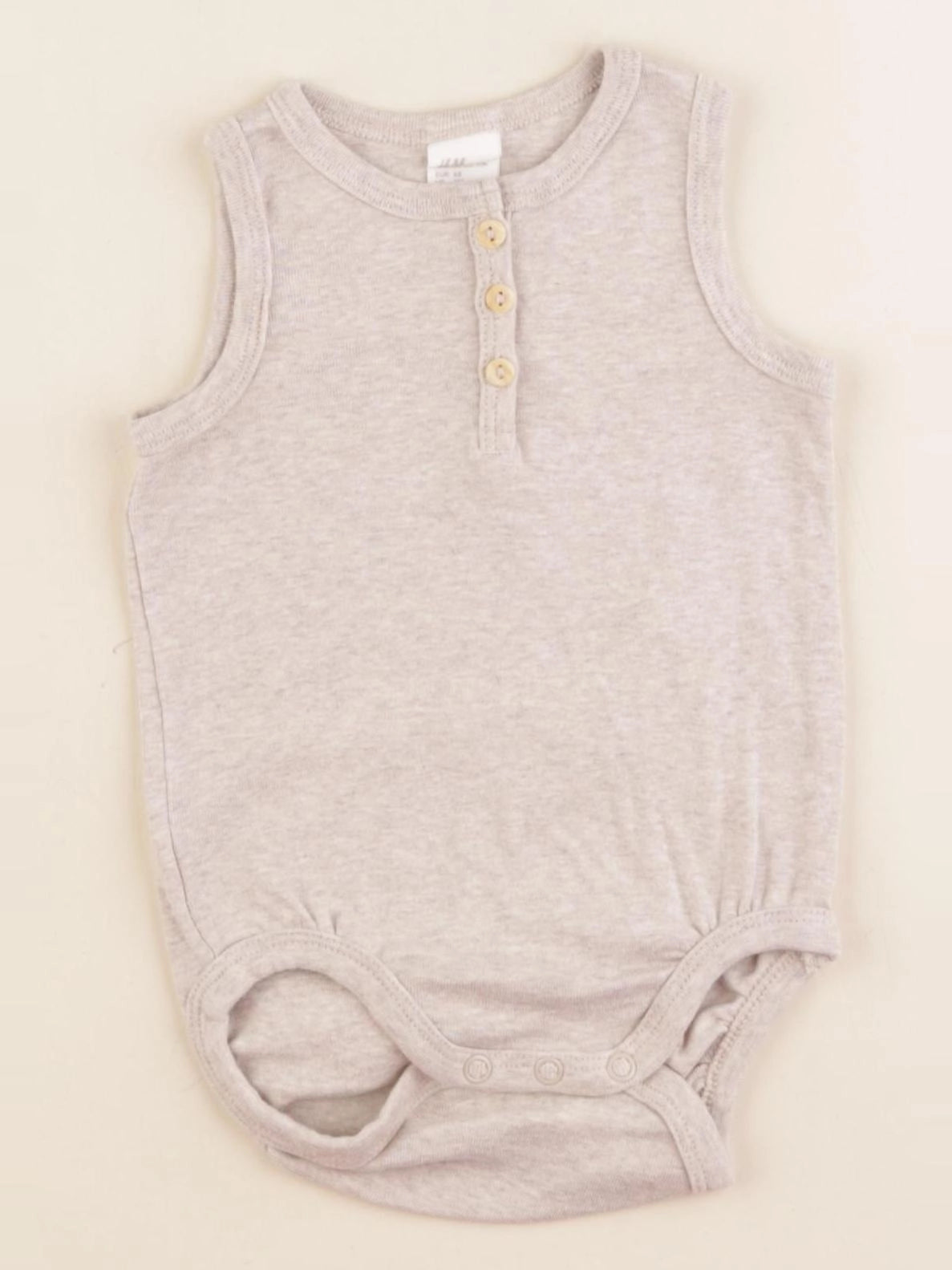 H&M - body beige - 4/6 mois