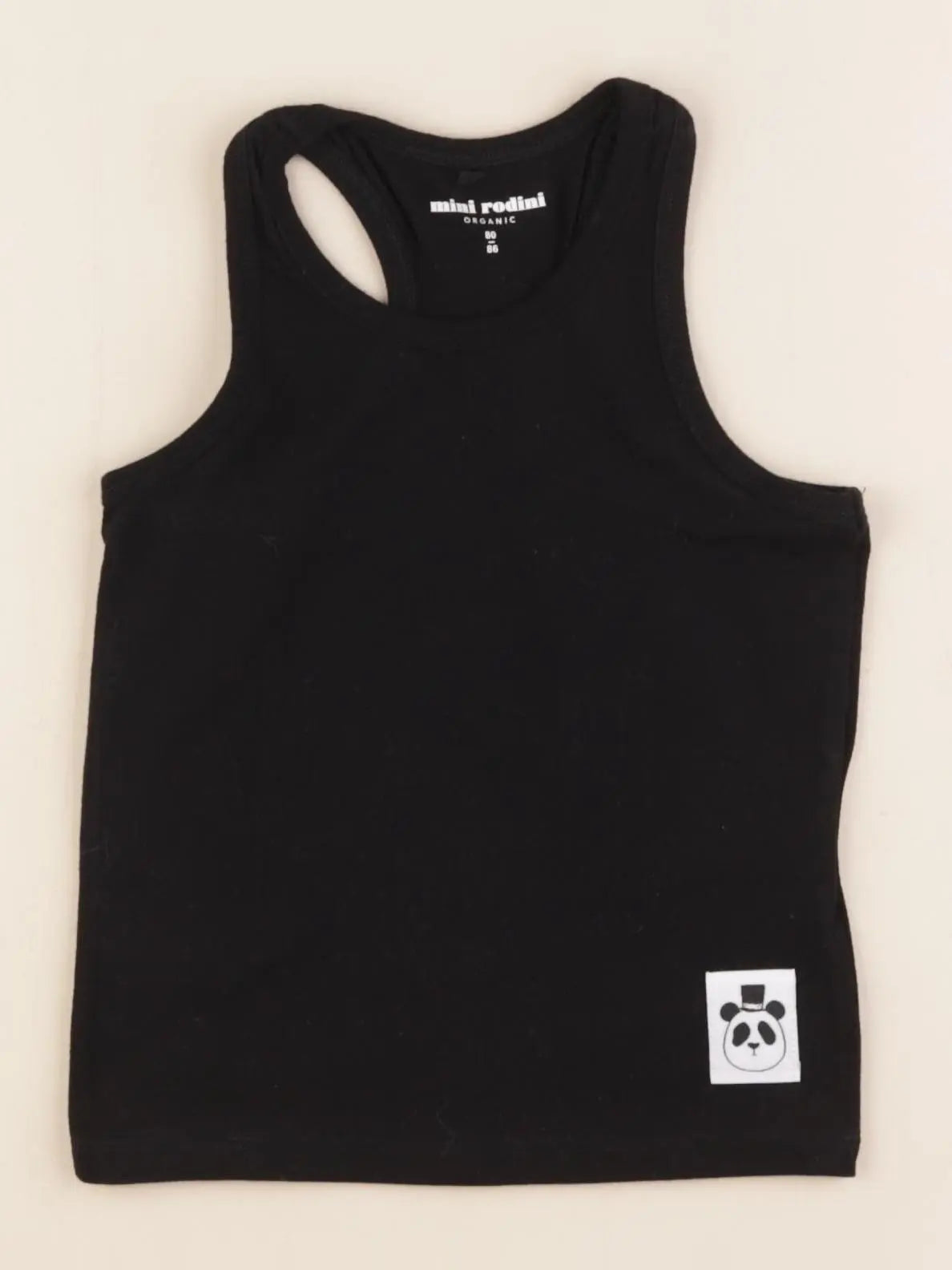 Mini Rodini - débardeur noir - 12/18 mois